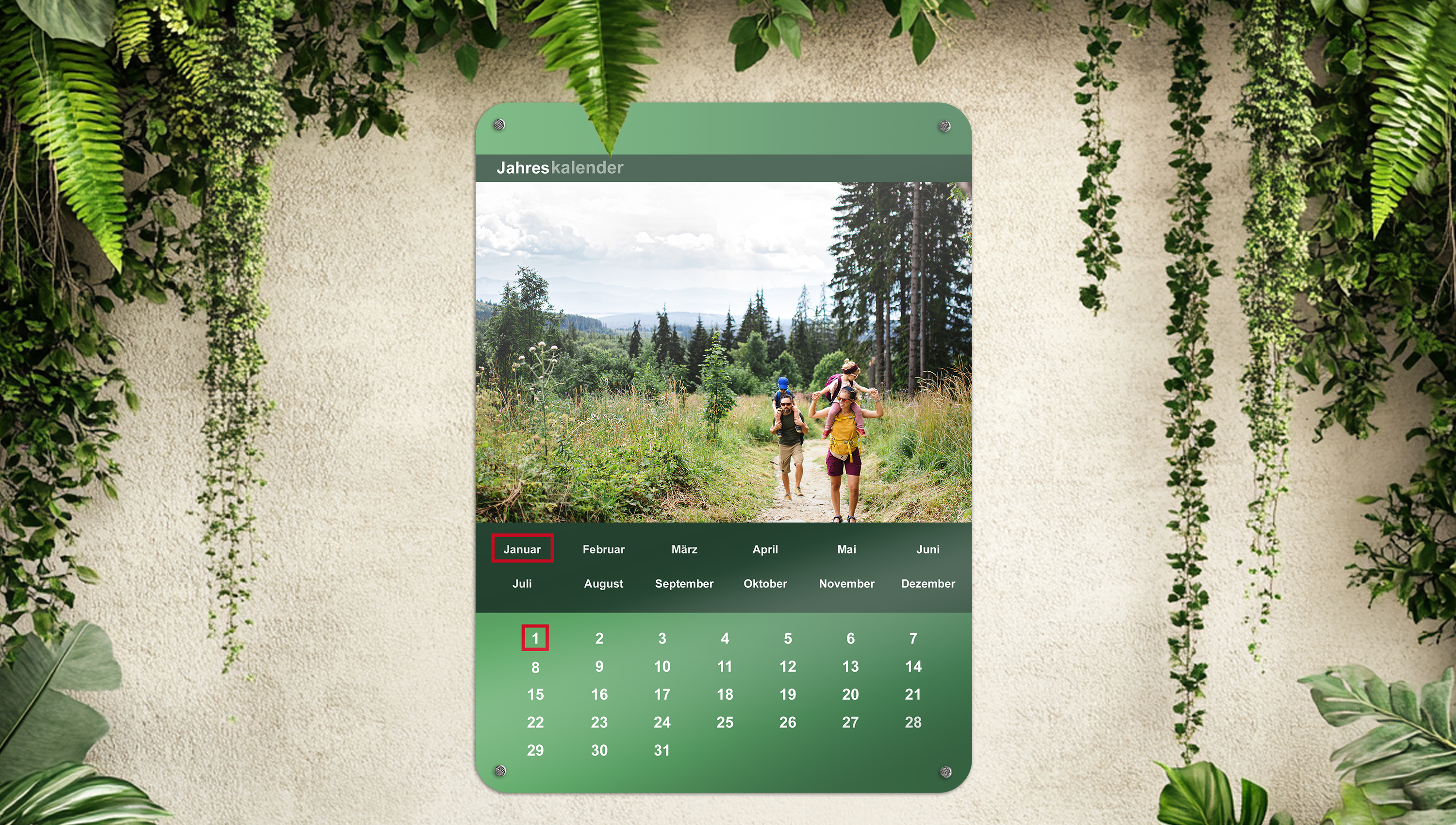 Immerwährender Fotokalender - Zeitlose Planung für jedes Jahr