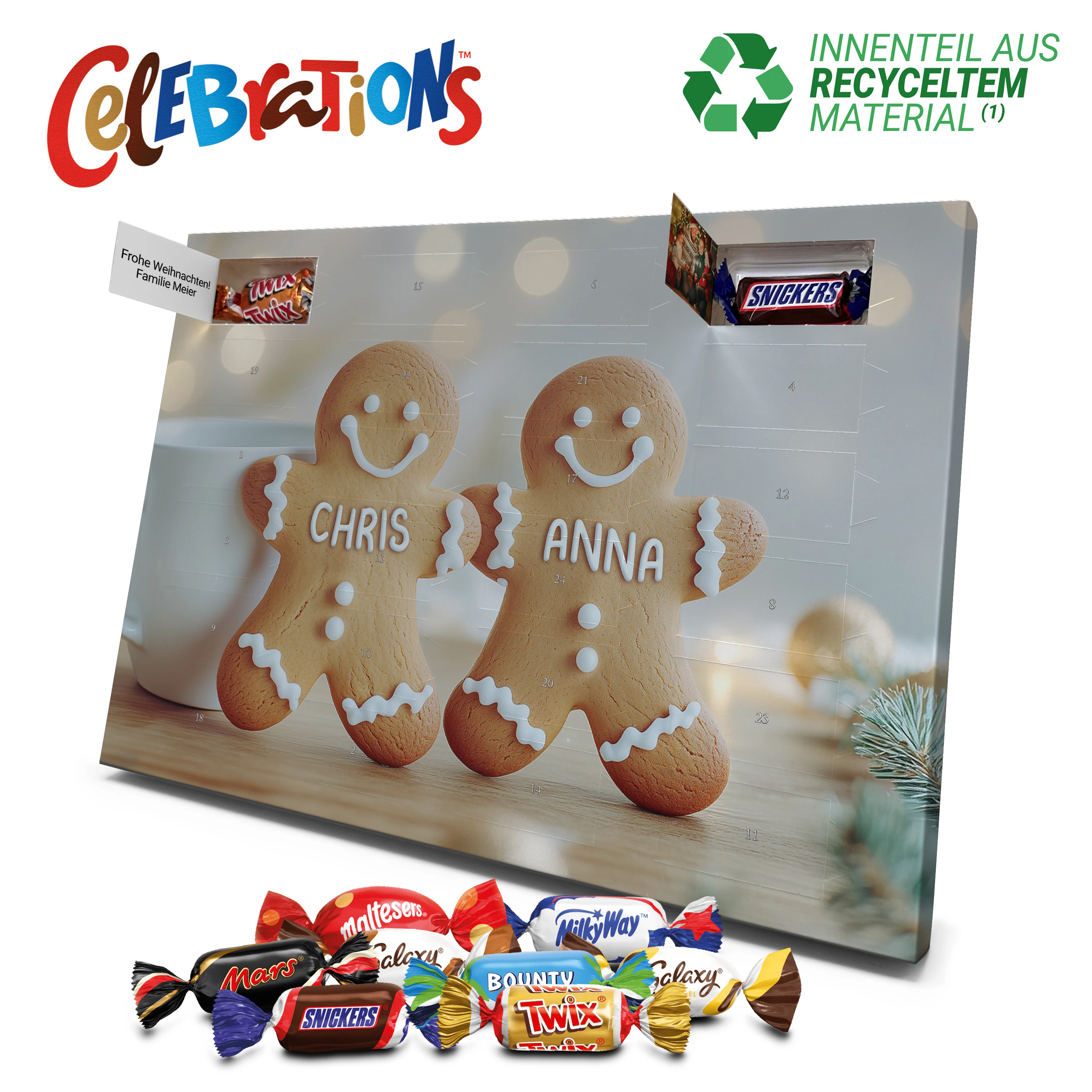 Celebrations Adventskalender Lebkuchen-Figuren