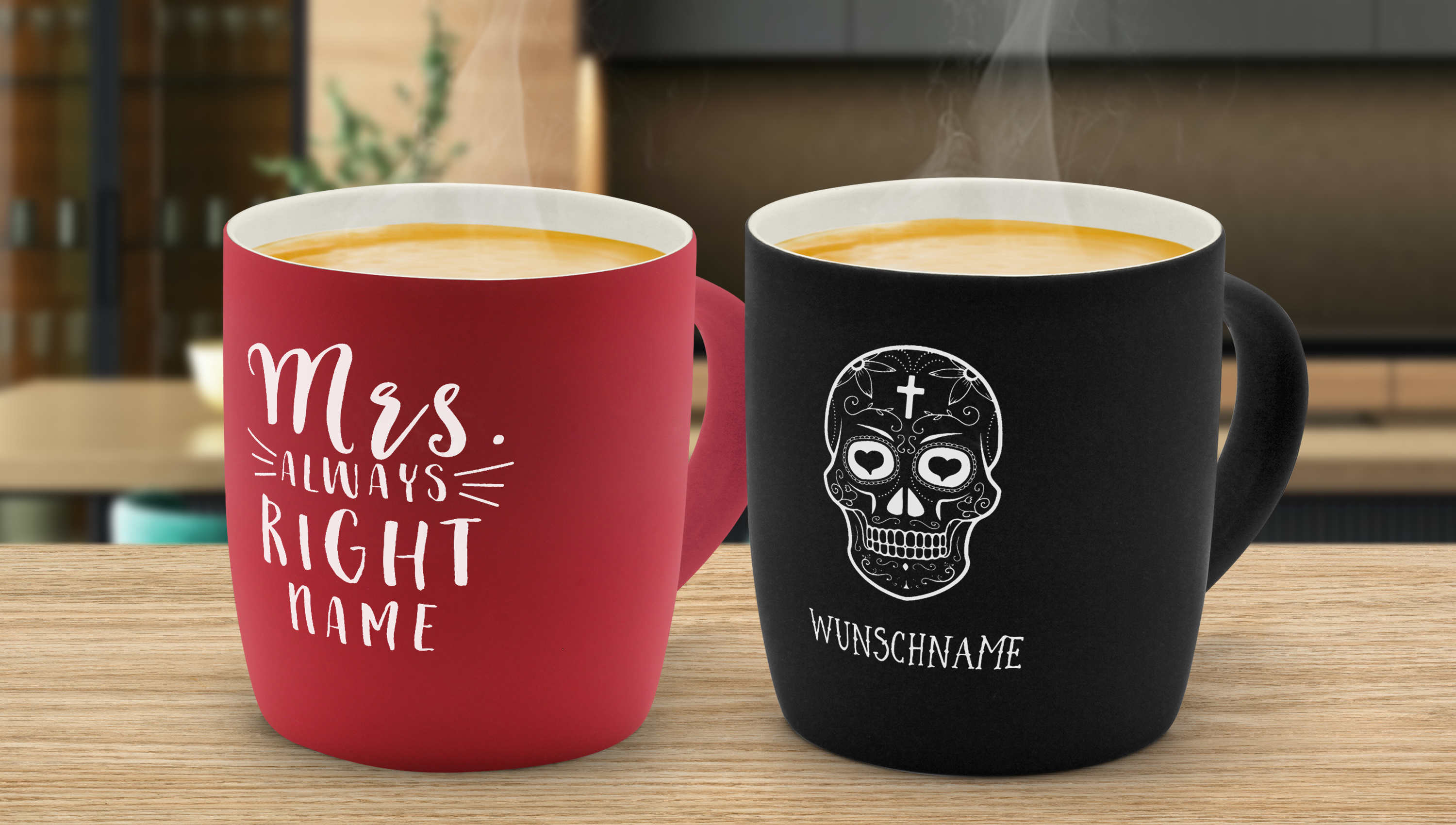 Tassen mit Gravur - Geschenkidee für jeden Anlass