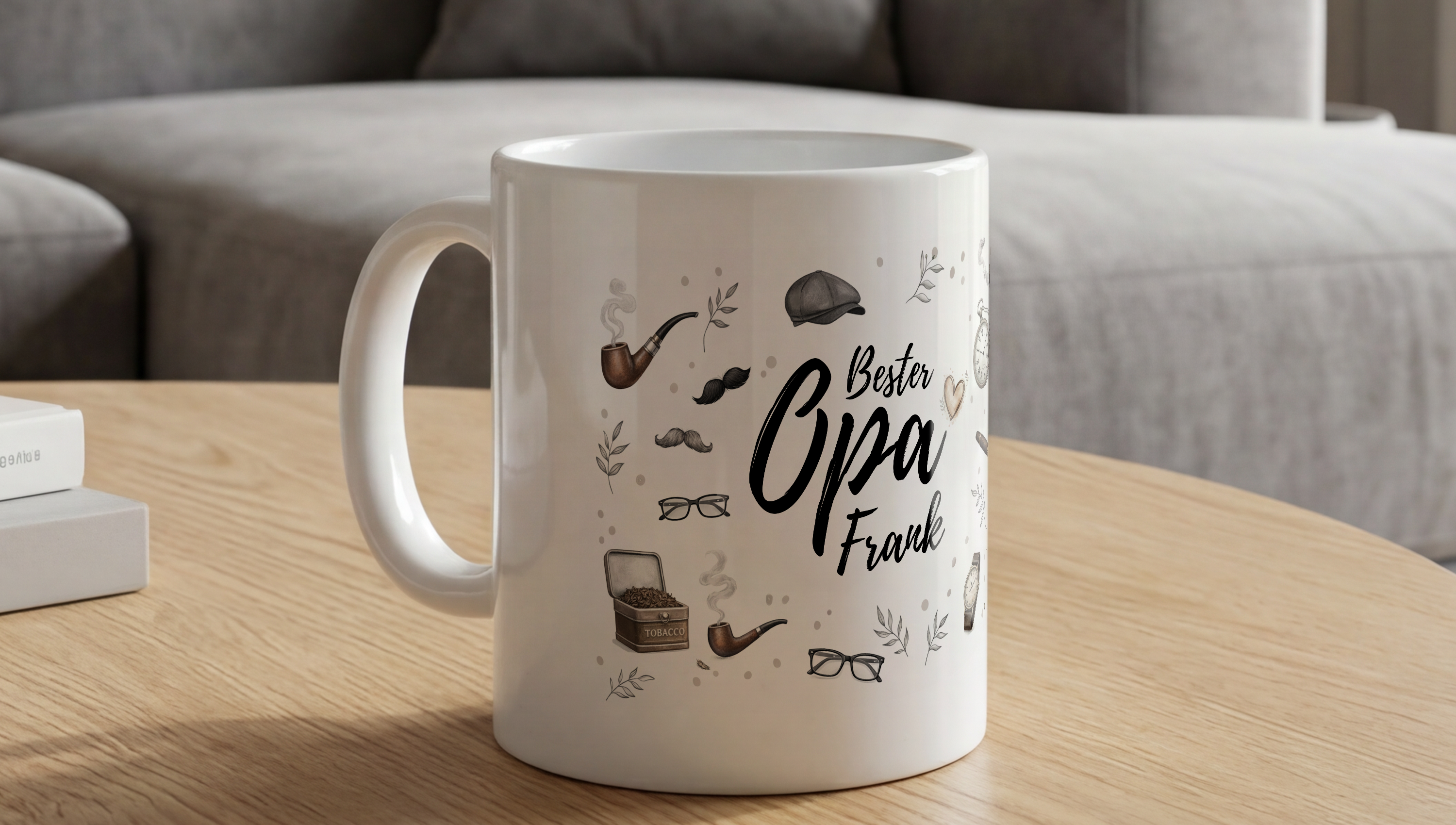 Personalisierte „Coolster Opa“-Tasse bedrucken