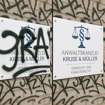 Anti-Graffiti-Schild