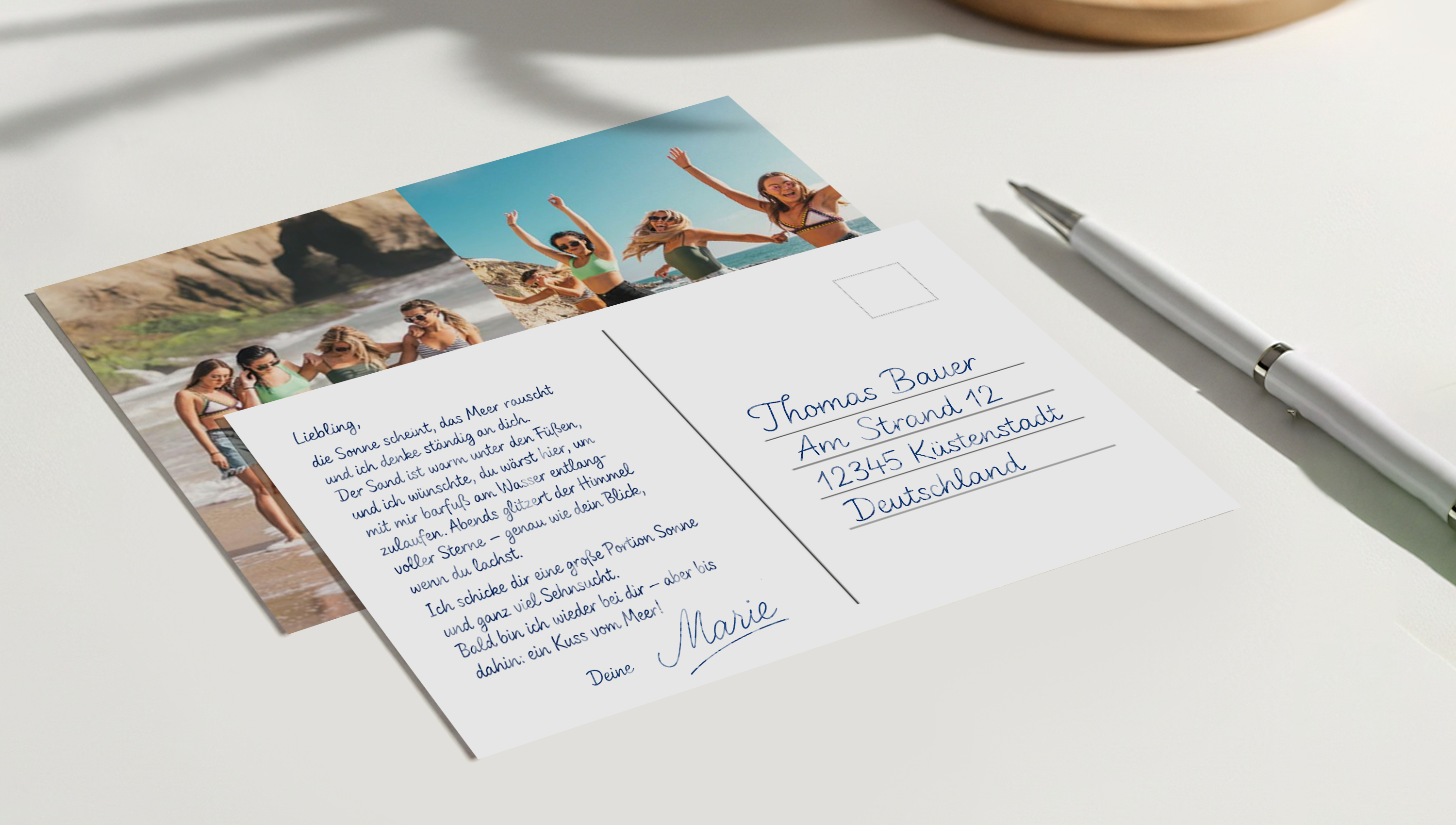 Postkarten mit eigenen Fotos gestalten - Erinnerungen zum Mitnehmen
