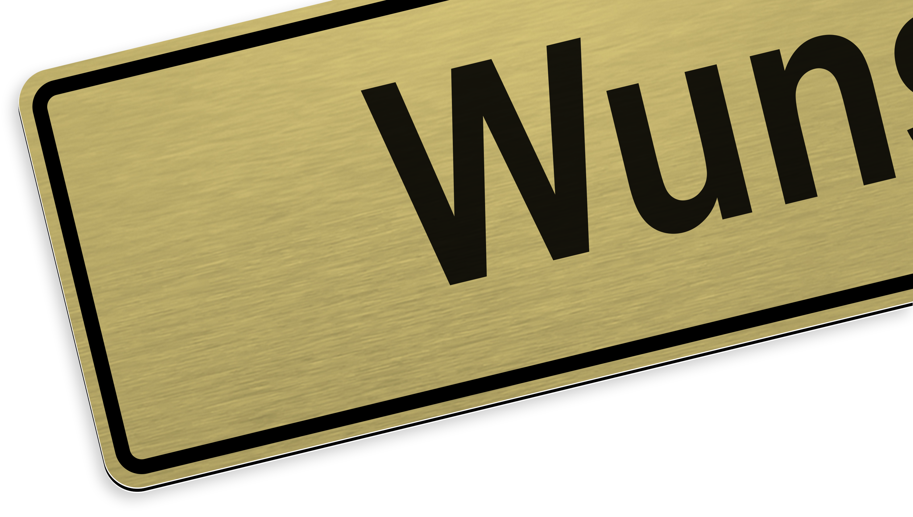 Alu-Verbundplatte mit Butlerfinish, Gold gebürstet