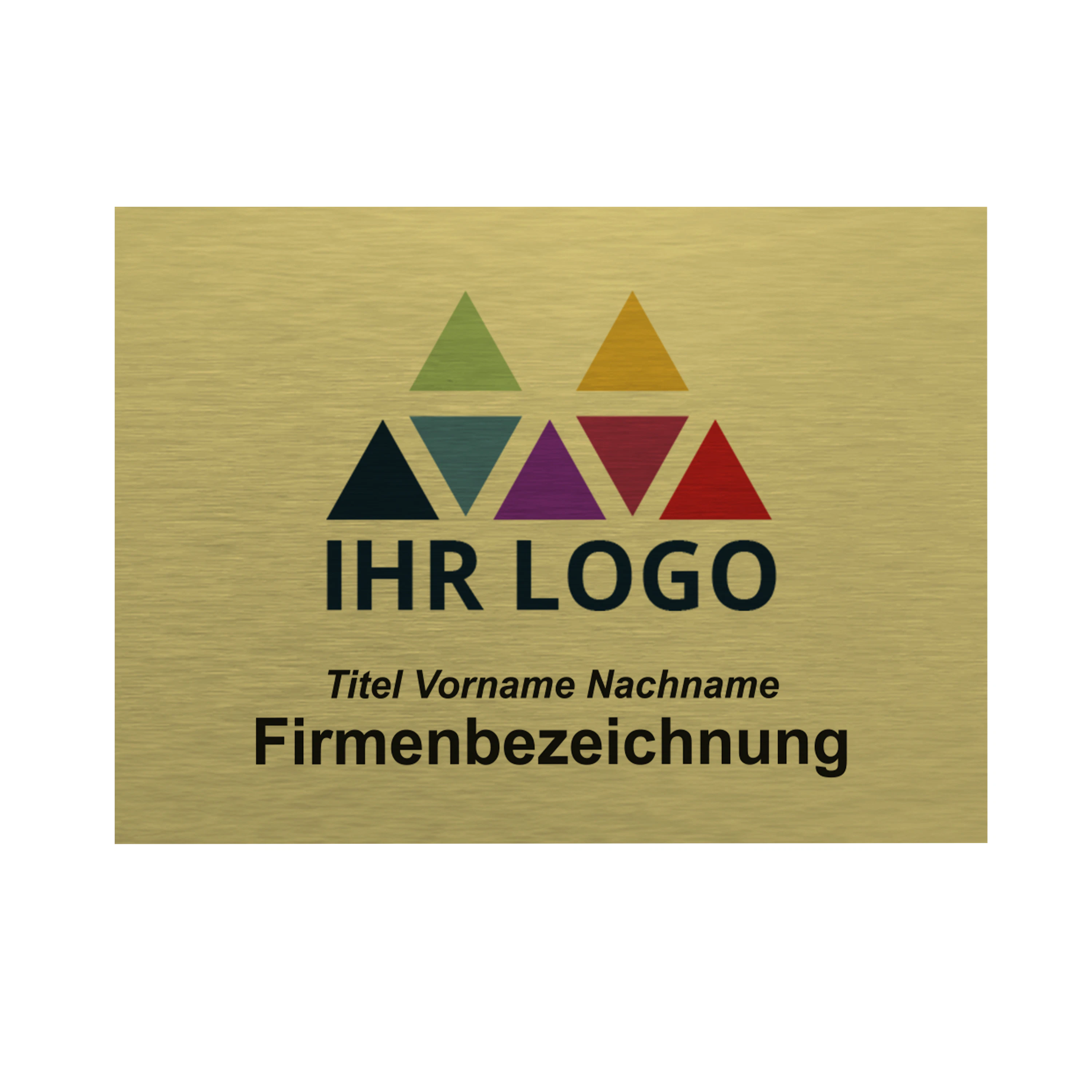Firmenschilder Gold