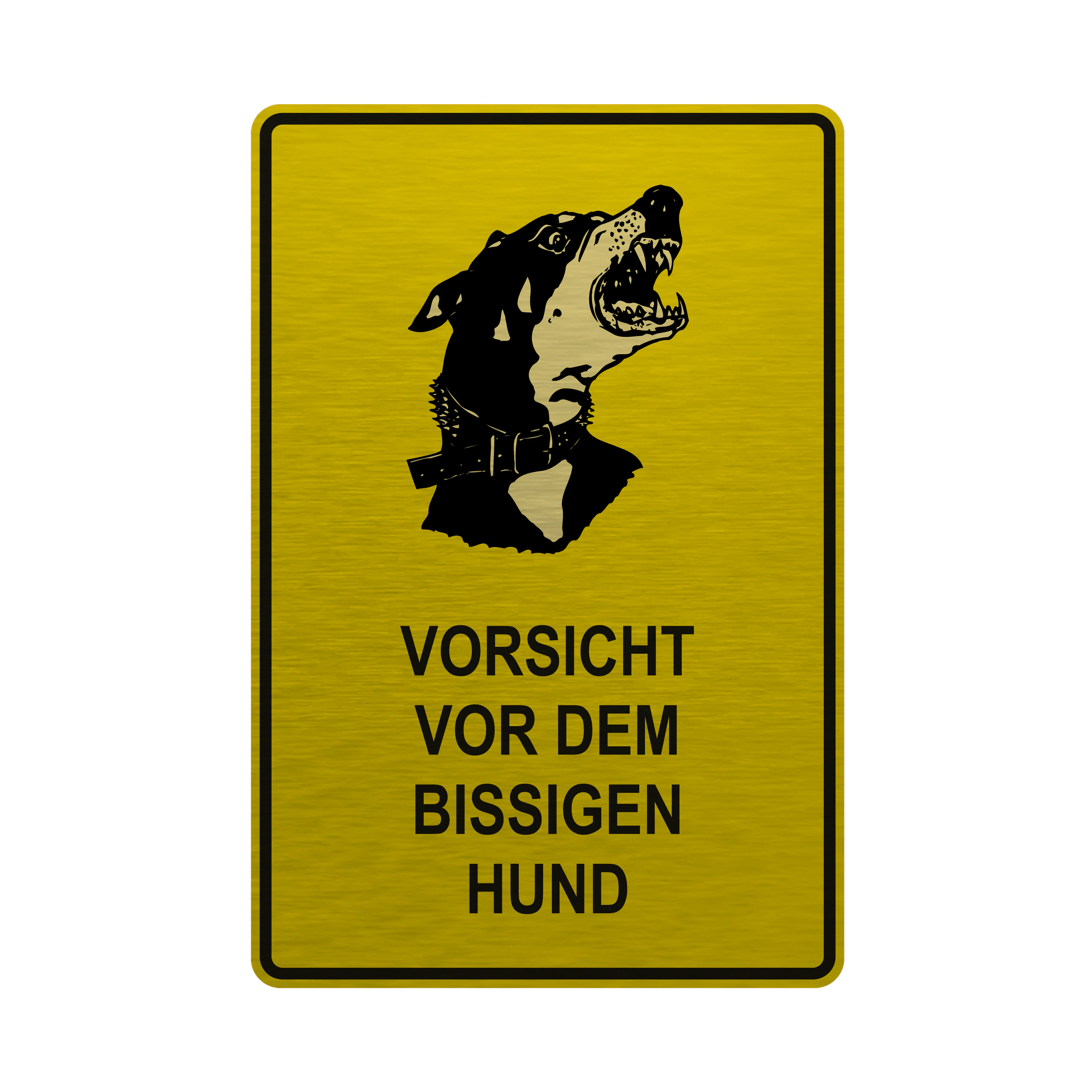 Hundeschilder Gold