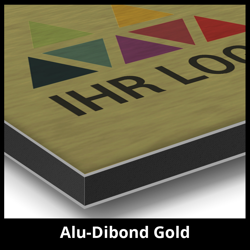 Alu-Dibond Gold