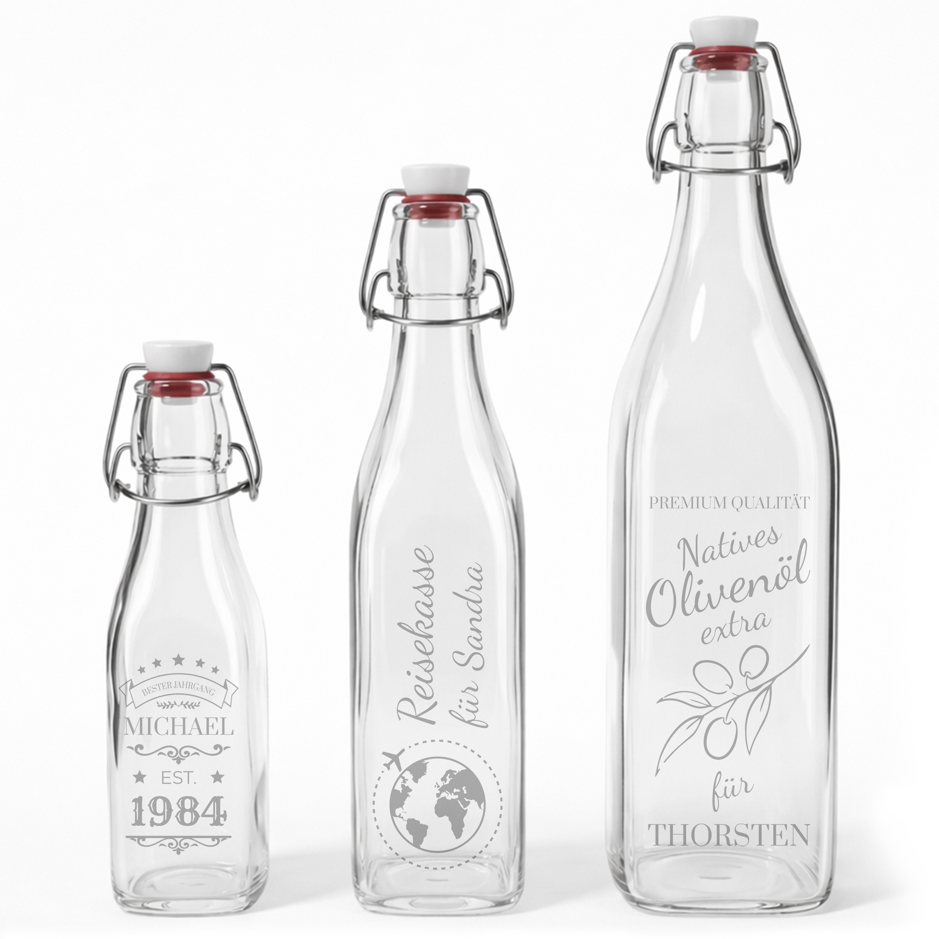 Glasflasche mit Bügelverschluss