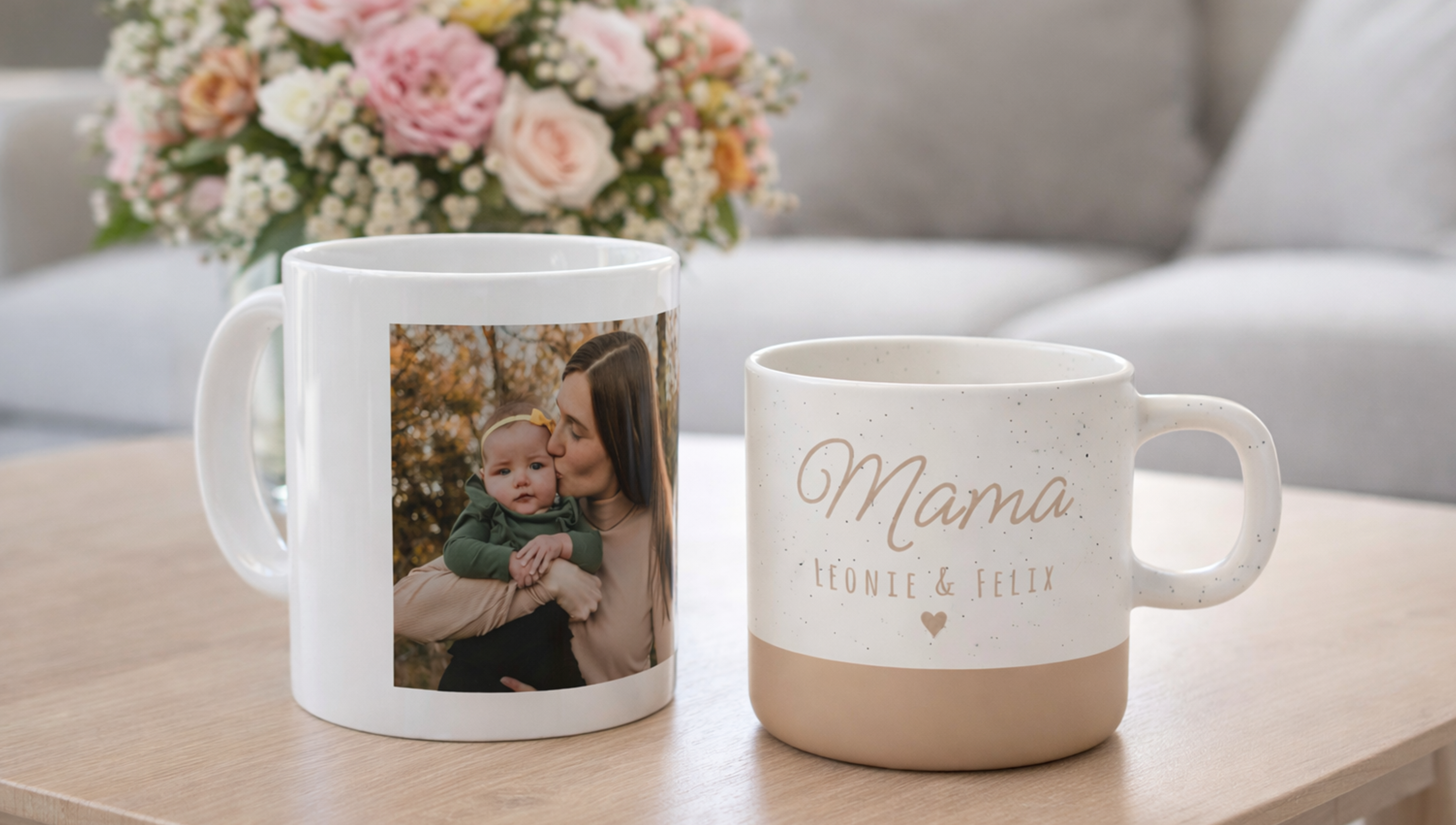 Muttertagsgeschenke mit eigenem Foto oder Namen