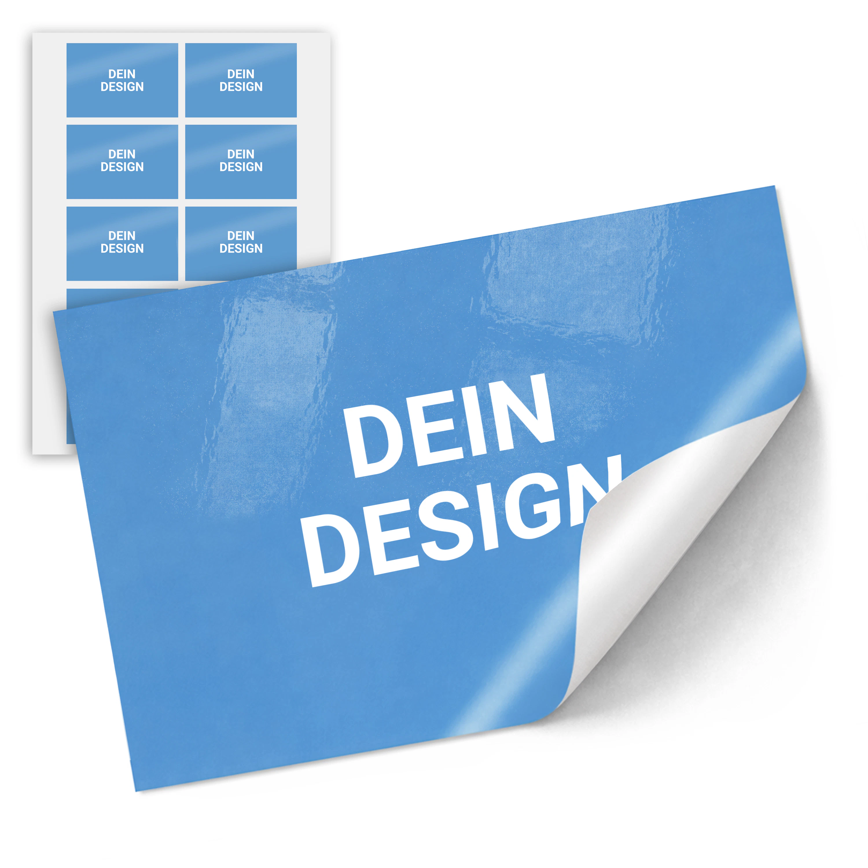 Etiketten rechteckig