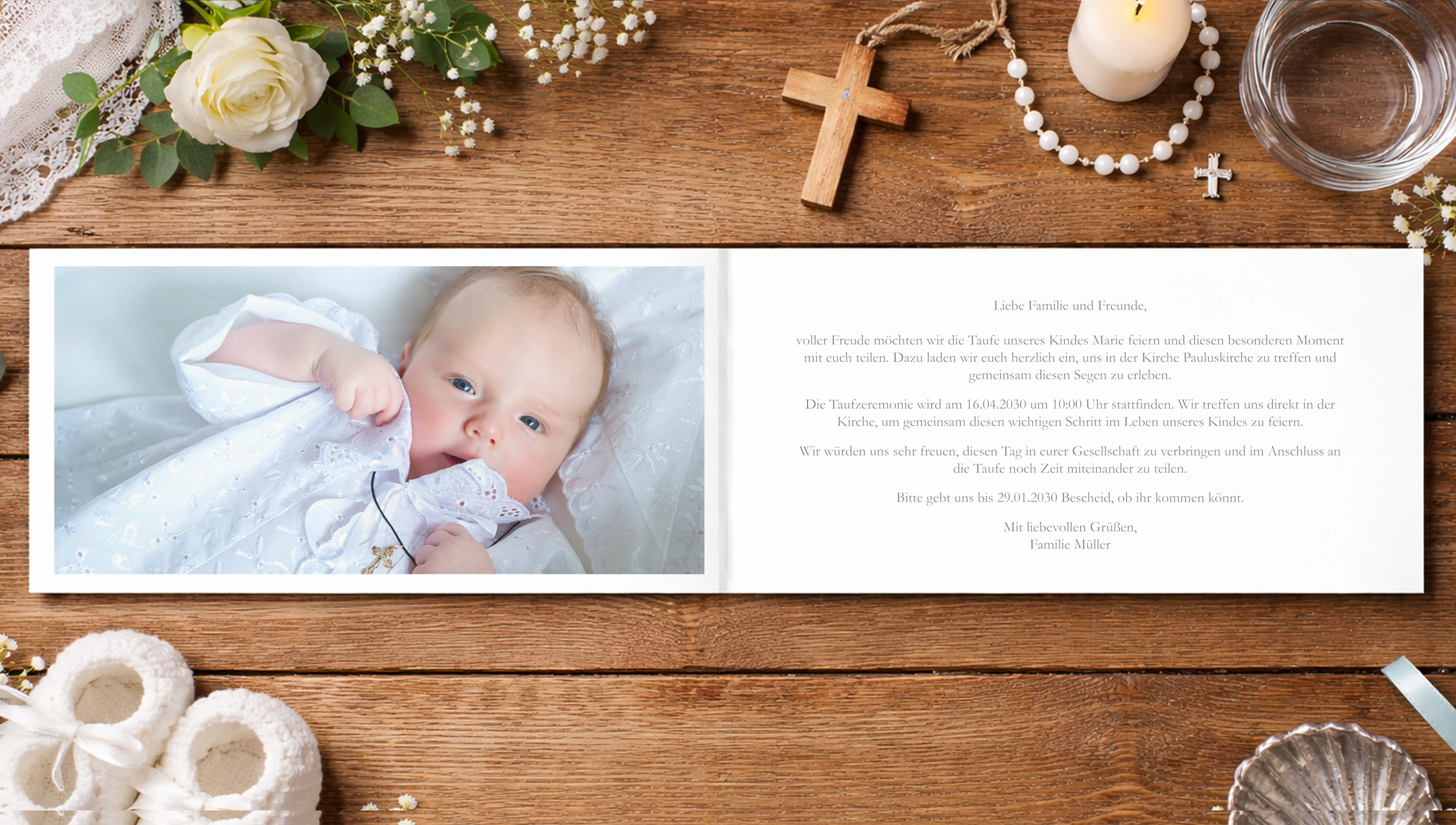 Originelle Taufkarten drucken: Was kommt auf eine einzigartige Taufkarte?