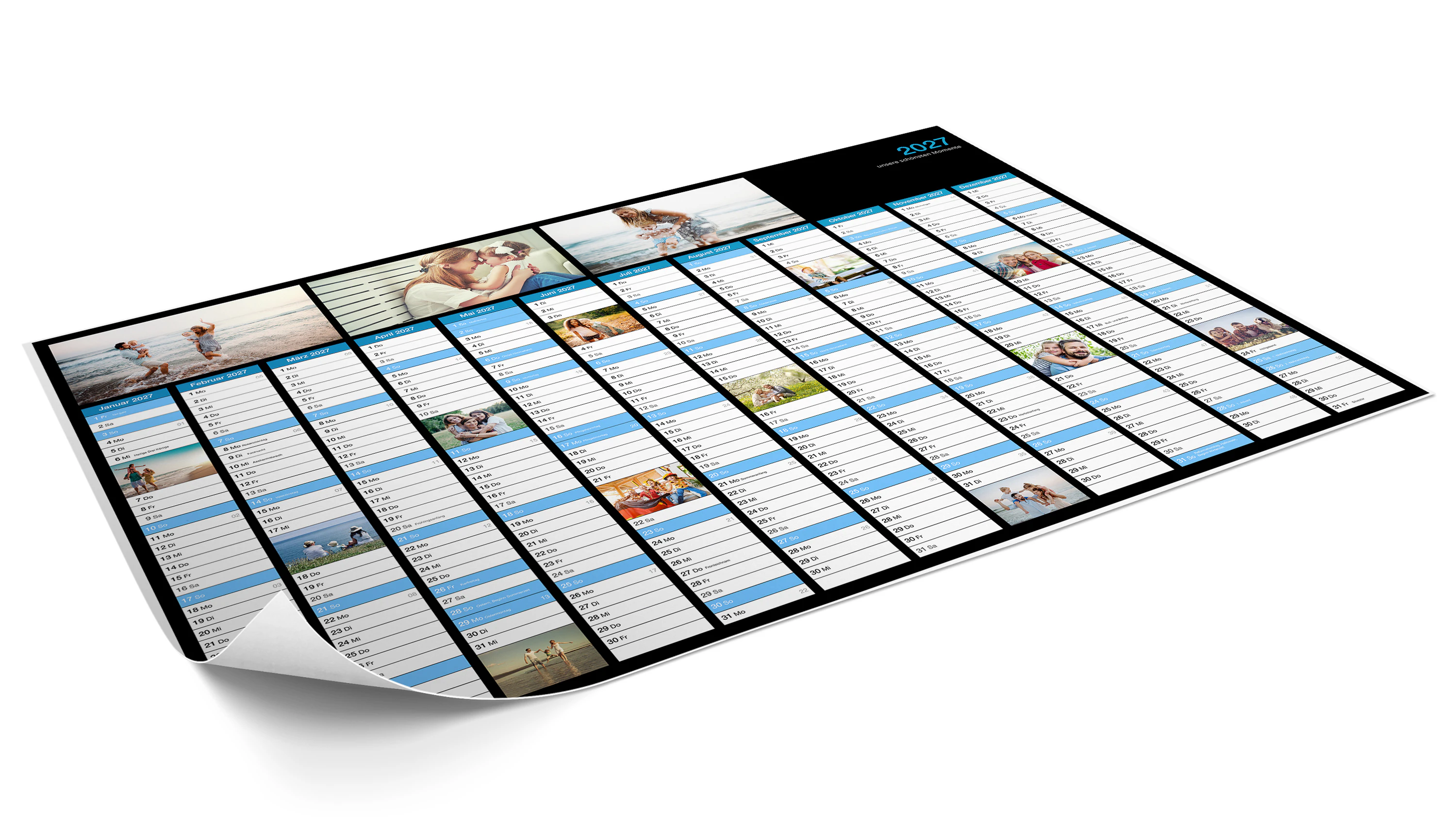 Personalisierte Jahreskalender selbst gestalten