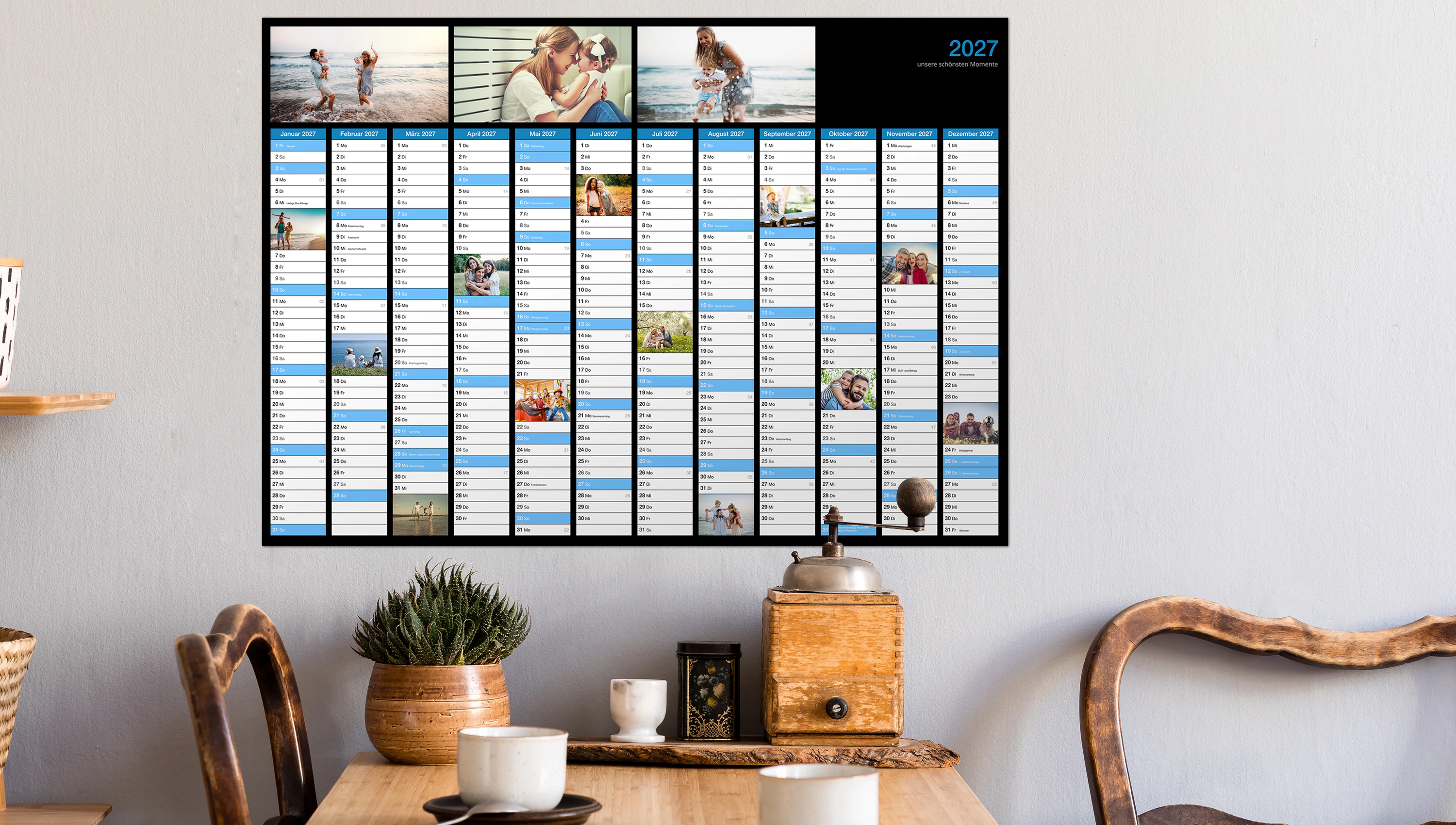 Wandplaner selbst gestalten - Dein individueller Jahresplaner 2027
