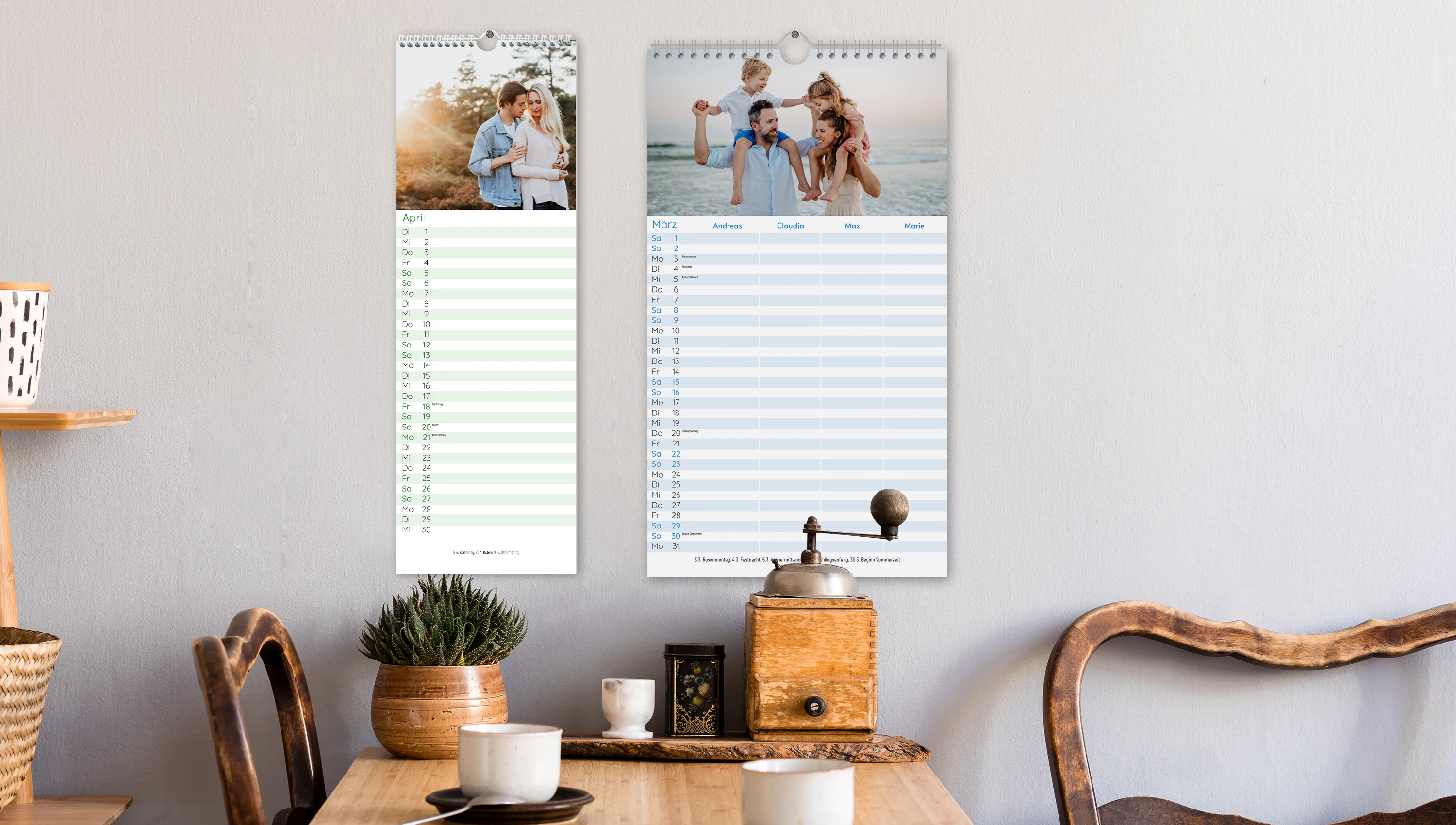Terminkalender mit eigenen Bildern selber gestalten