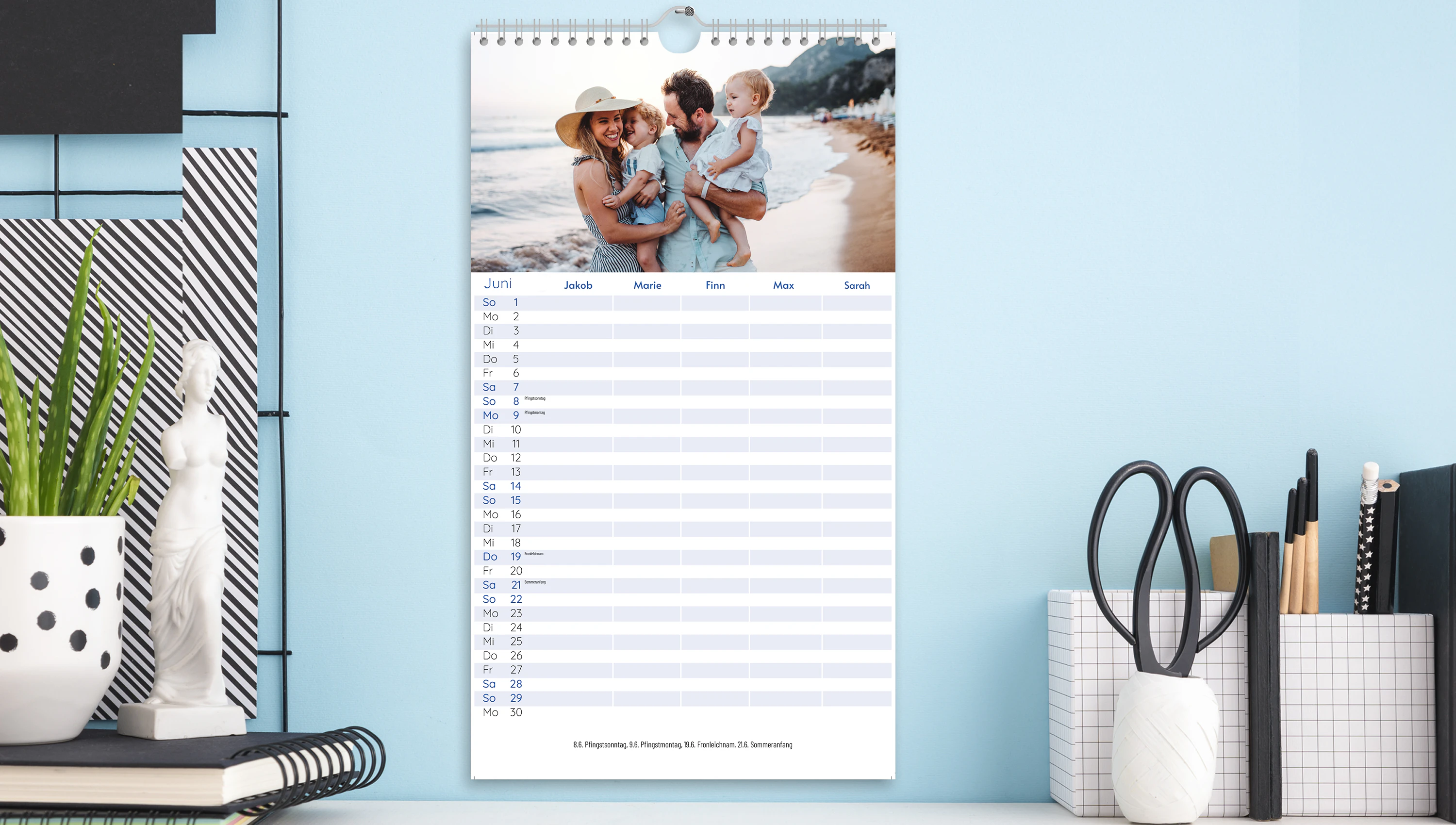 Terminkalender mit eigenen Bildern selber gestalten