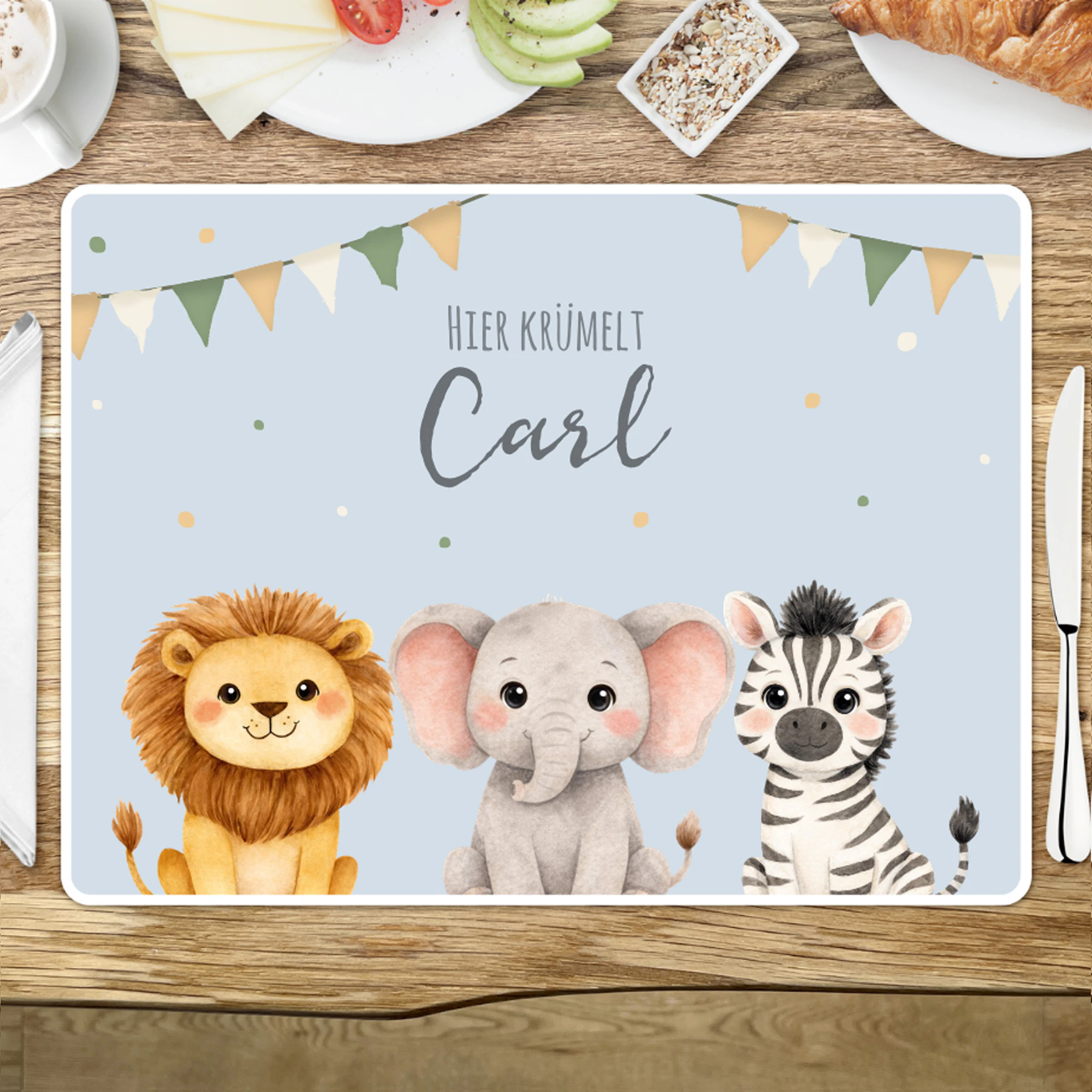 Personalisiertes Tischset mit Namen