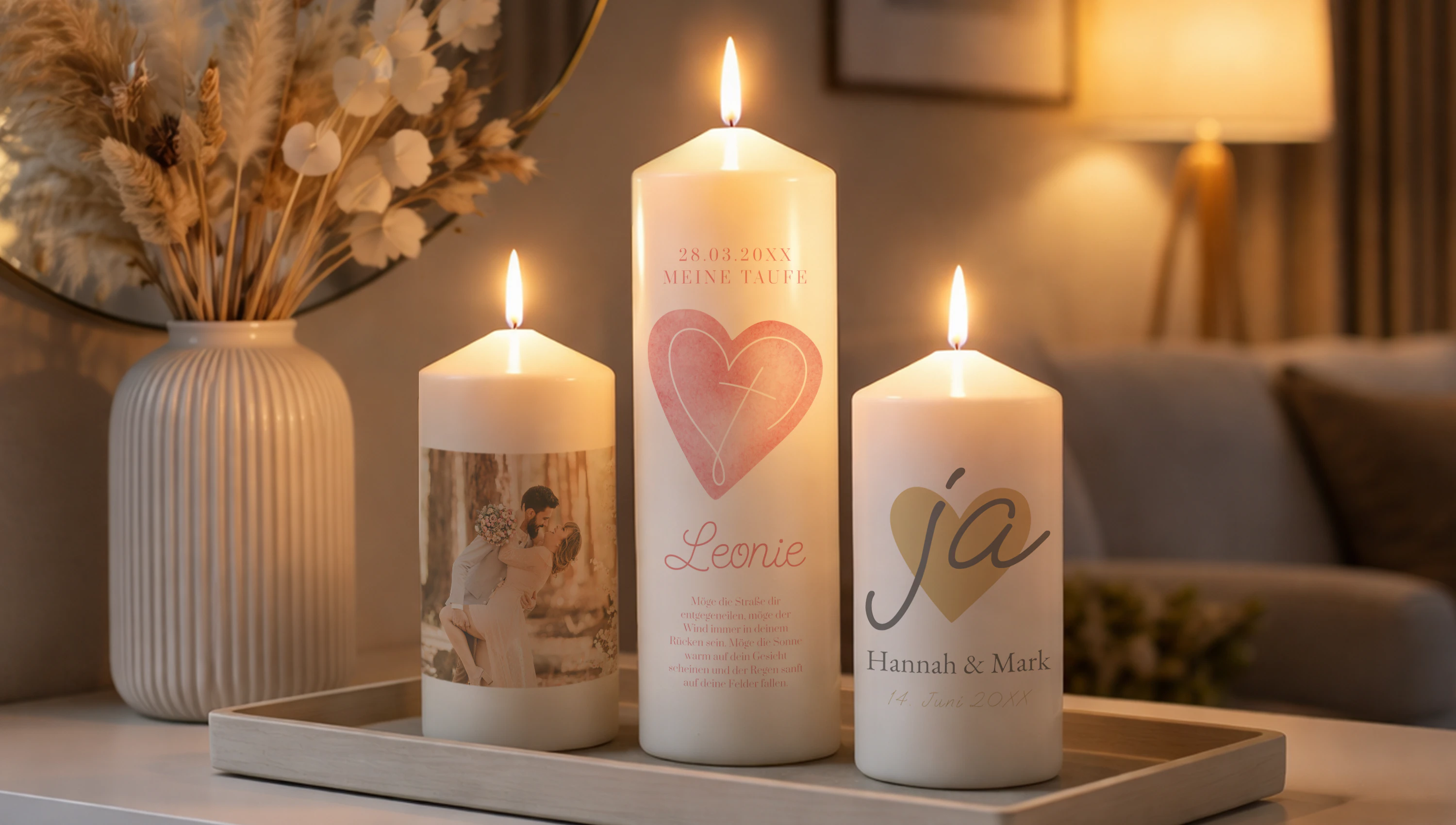 Fotokerze als Geschenkidee zu verschiedenen Anlässen