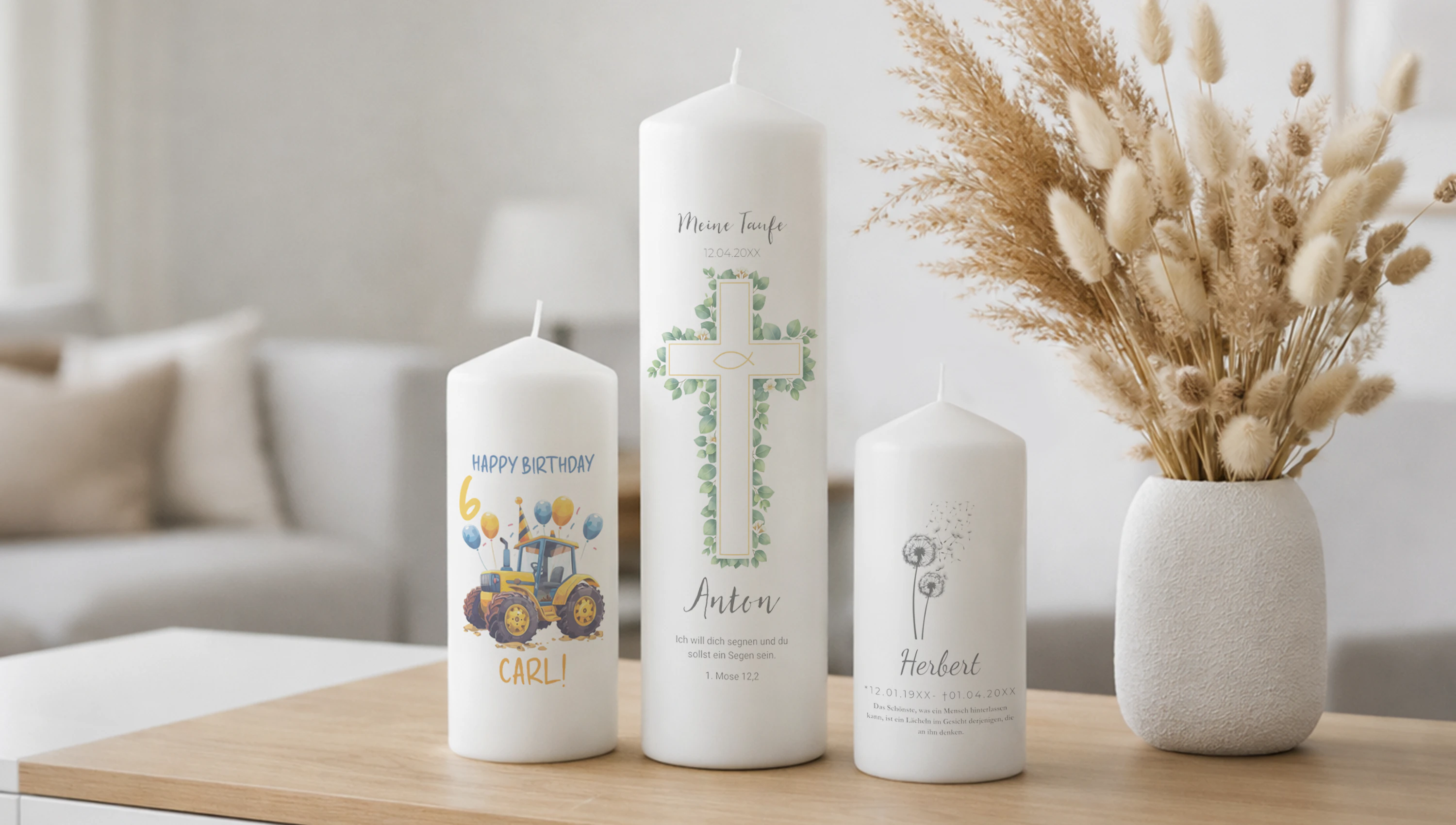 Anleitung: Fotokerzen selbst gestalten und bedrucken