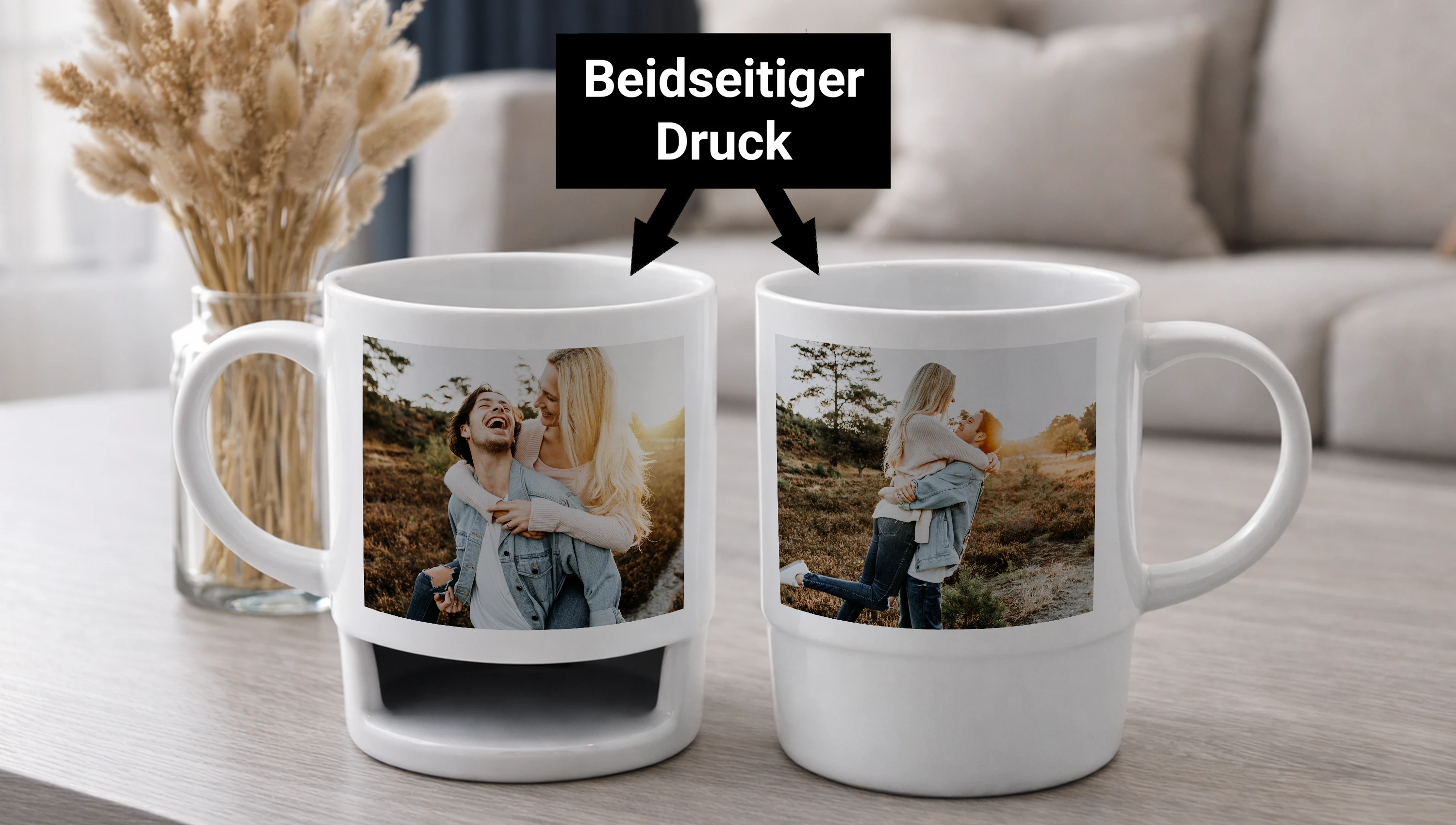 Tasse mit Keksfach mit Foto oder Namen gestalten