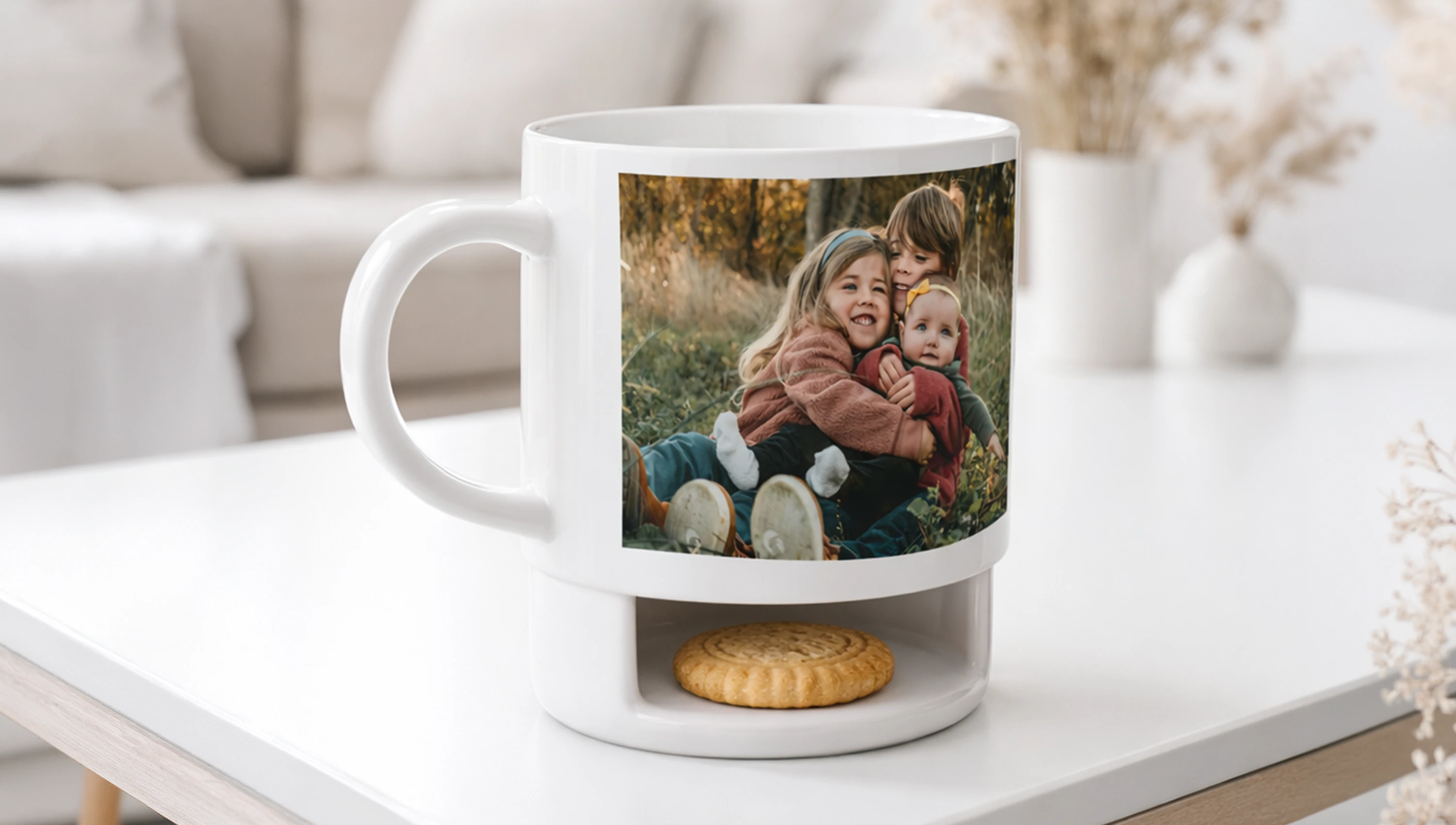 Cookie Becher als Geschenk - Tasse mit Kekshalter verschenken