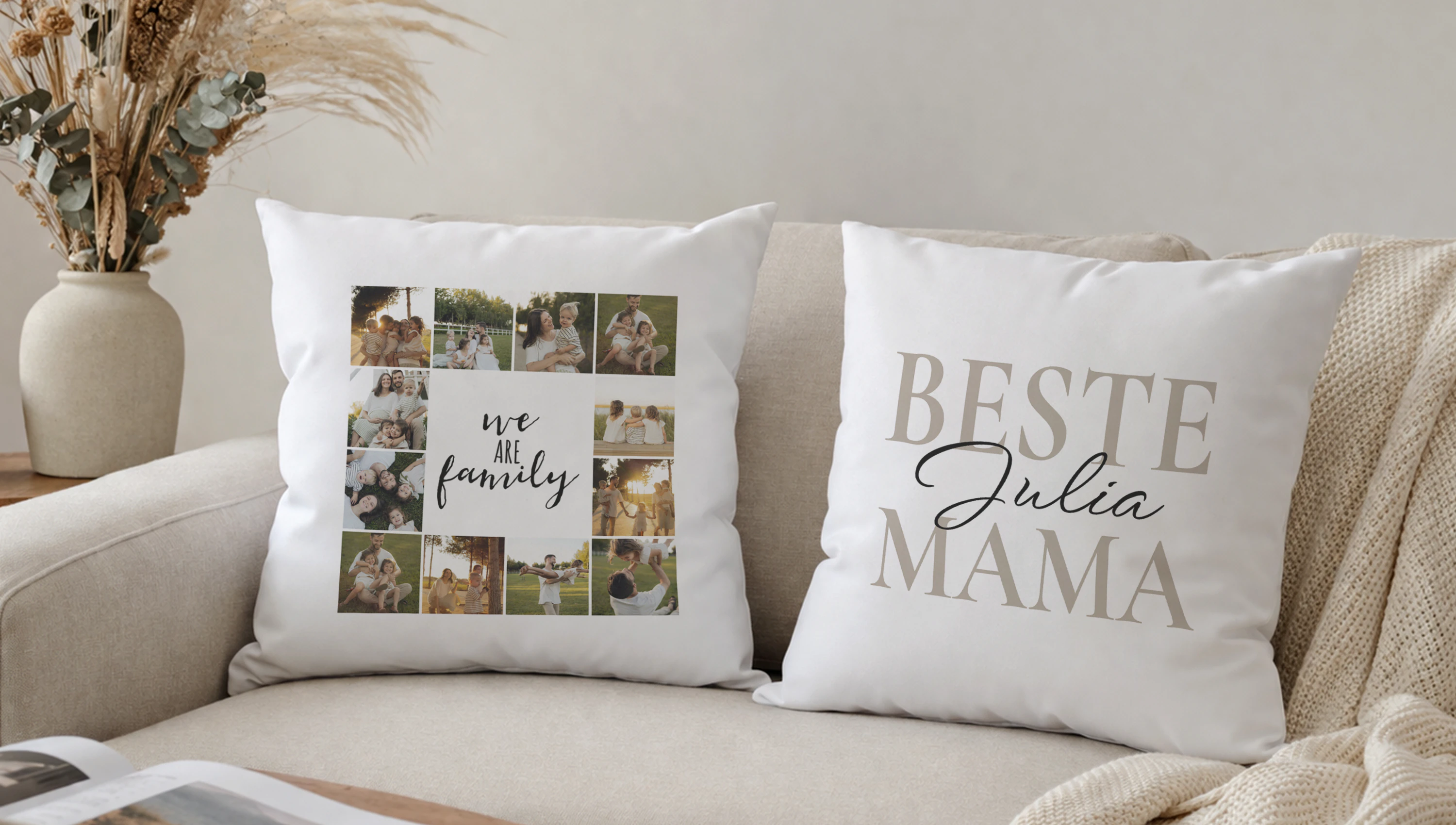 Fotokissen selbst gestalten als persönliche Geschenkidee