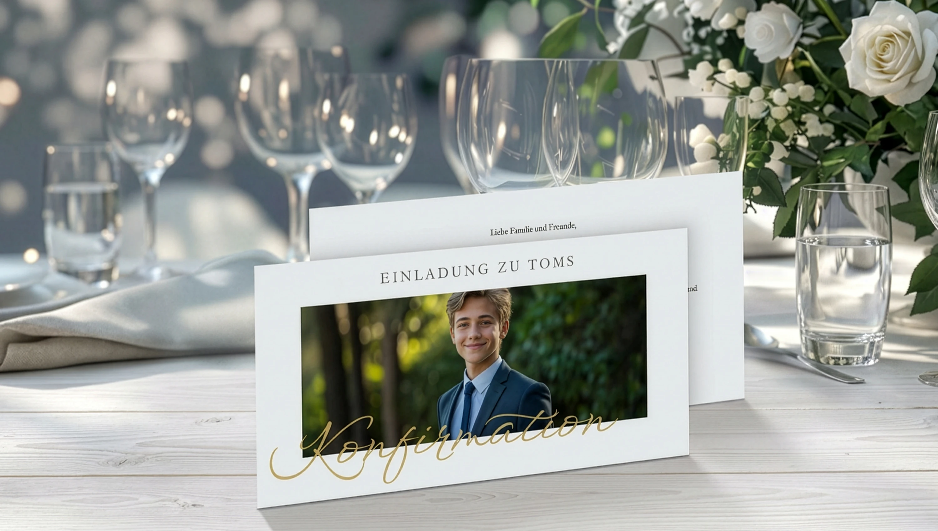Konfirmationskarten bestellen: Einladungskarten zur Konfirmation mit Foto bedrucken