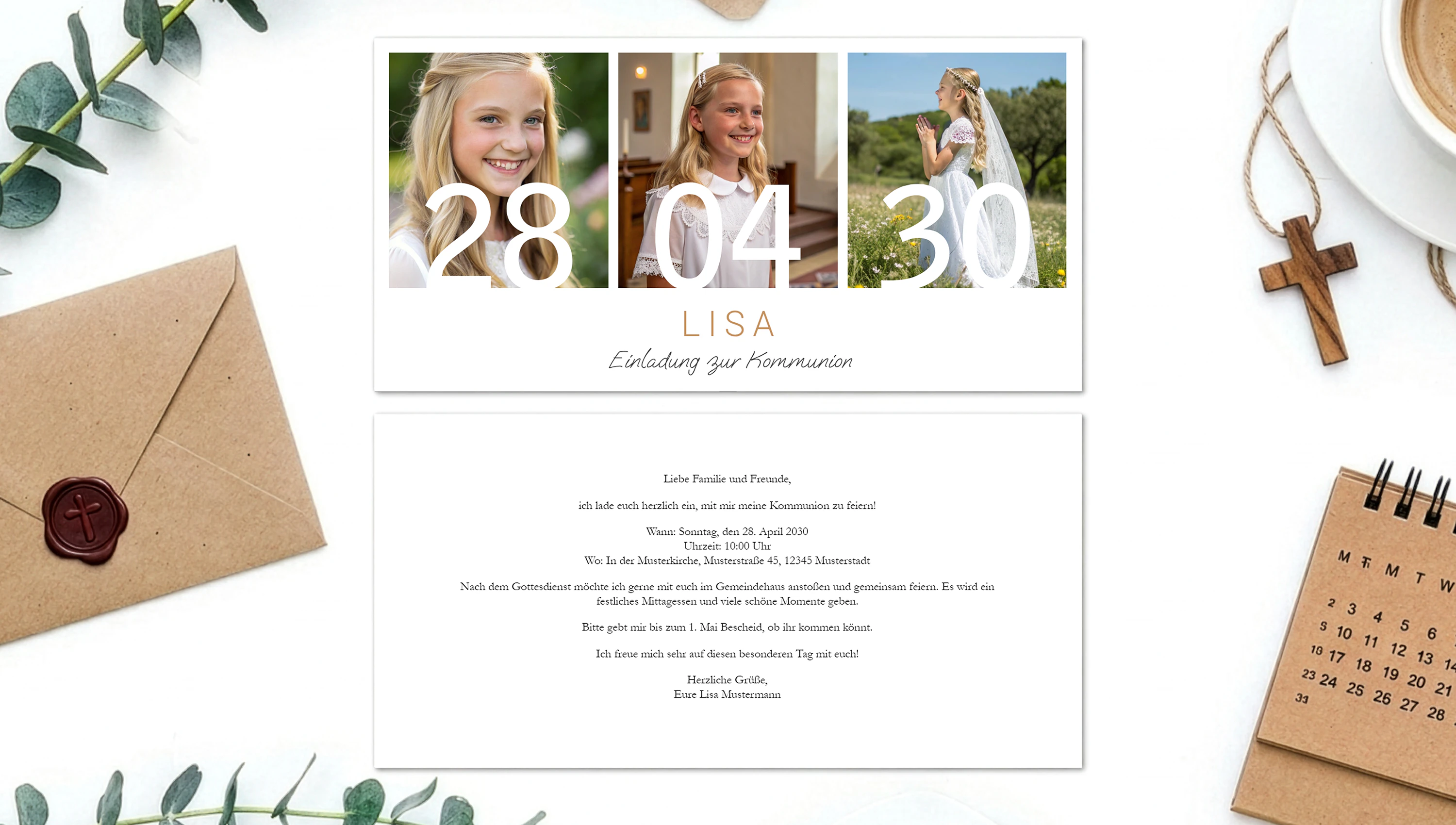 Kommunionskarten bestellen: Unsere Karten rund um die Kommunion