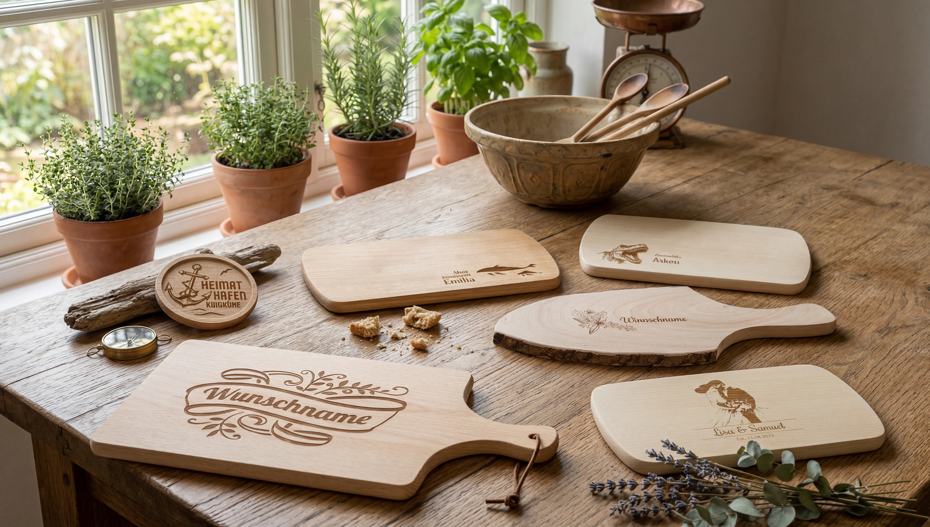 Persönliche Ideen für Holzgeschenke mit Foto, Namen oder Text