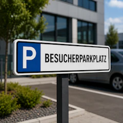 Parkplatzschilder gestalten