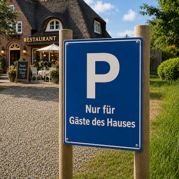Parkplatzschilder gestalten