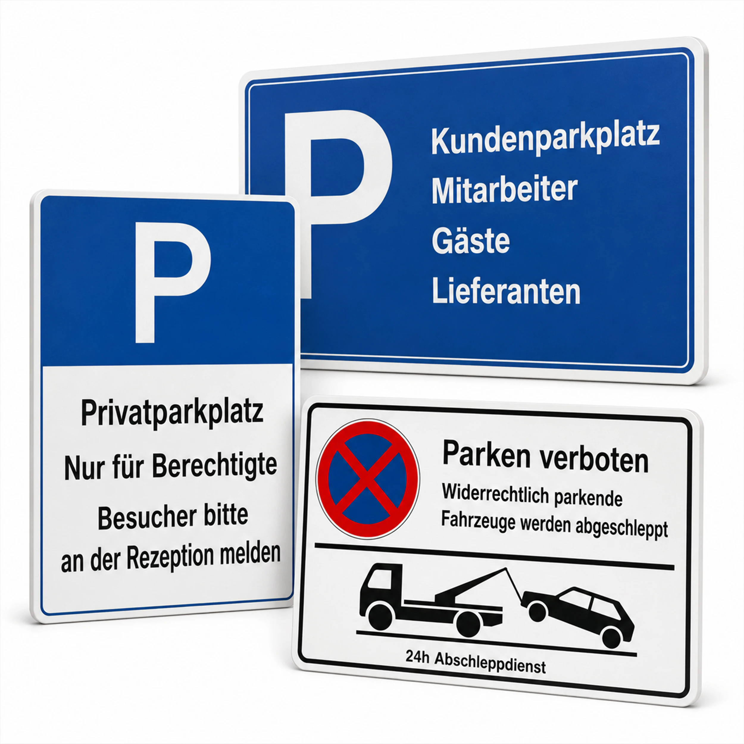 Parkplatzschilder gestalten