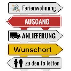 Pfeil-Steckschild