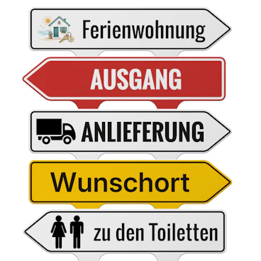 Pfeil-Steckschild