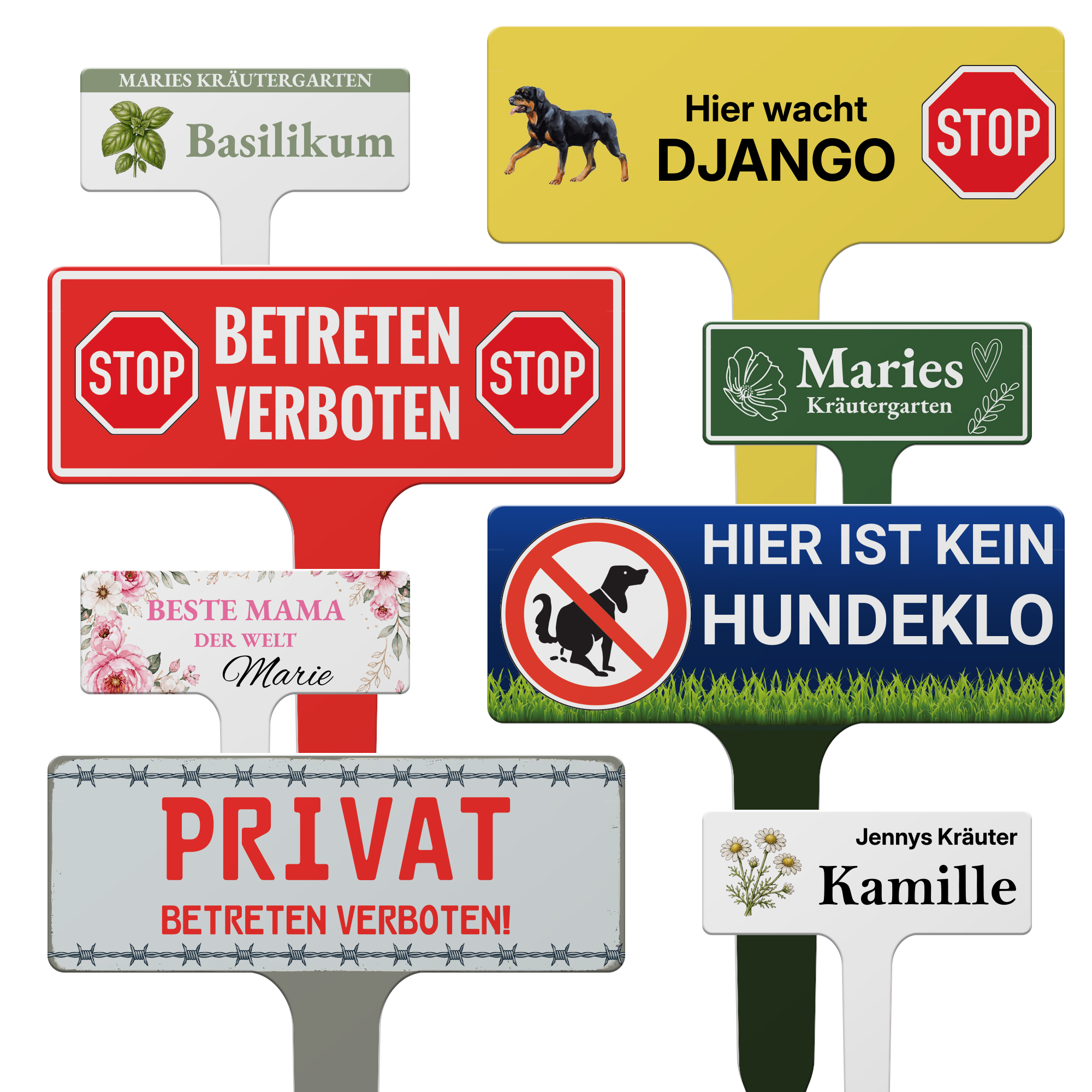 Steckschild klein