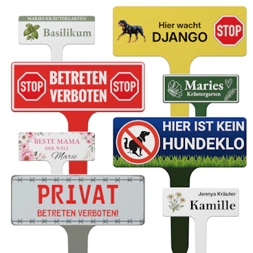 Steckschild klein