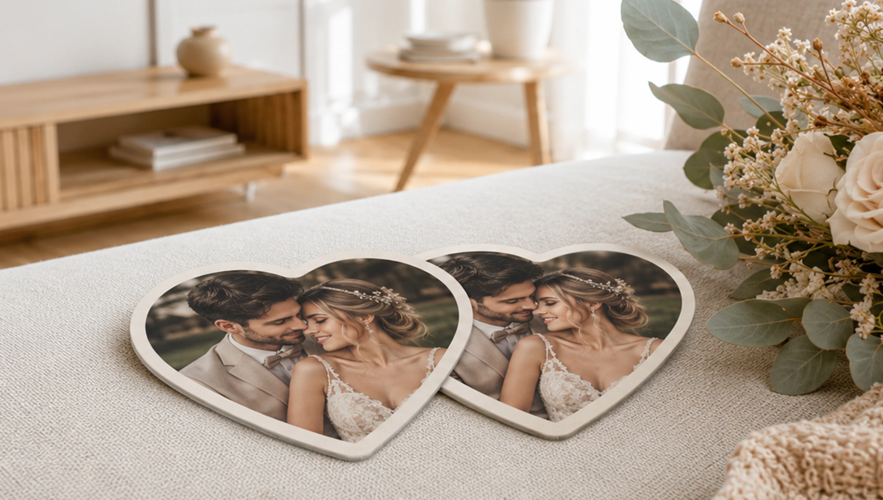 Romantische Geschenke zum Valentinstag mit Foto oder Namen