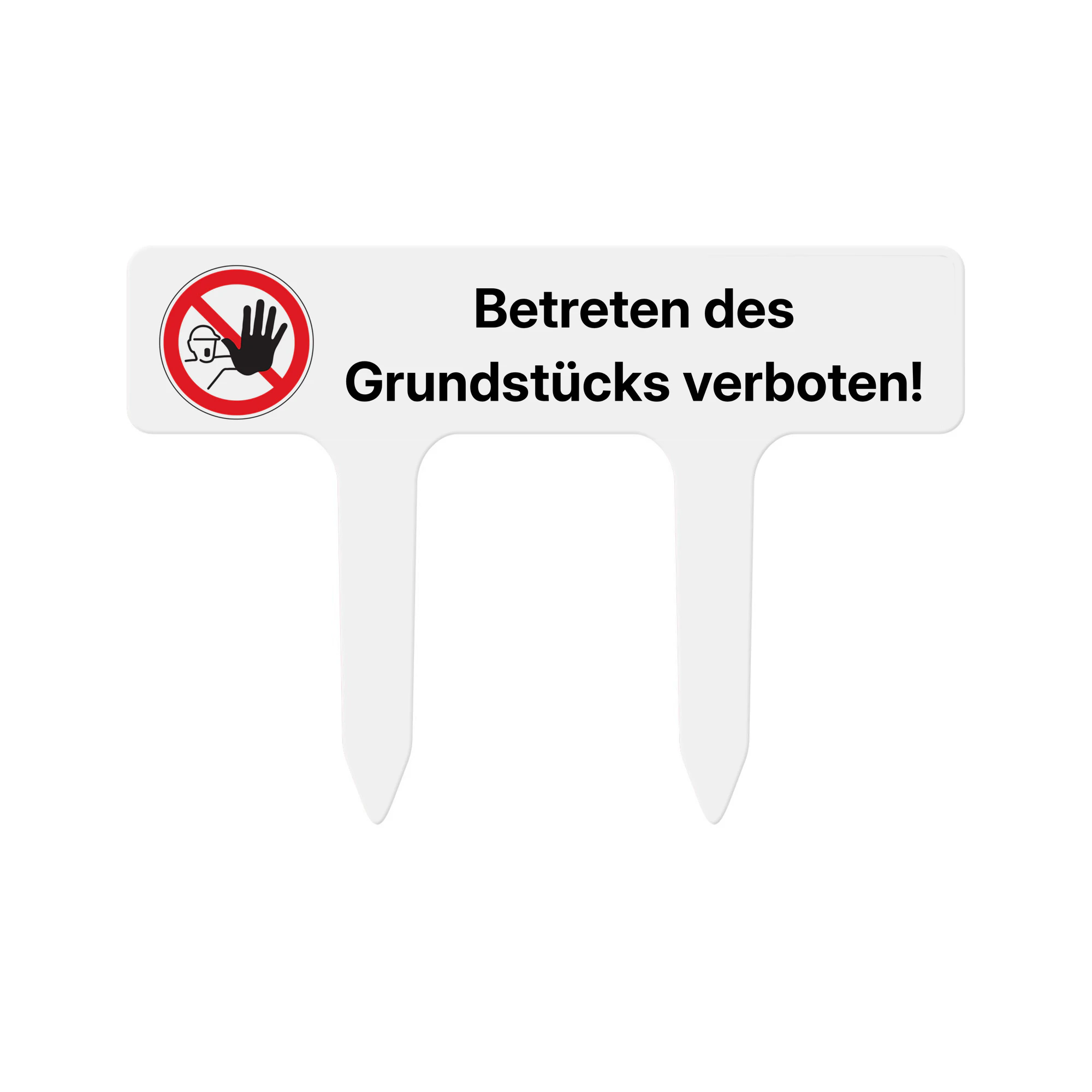 Steckschild Betreten verboten
