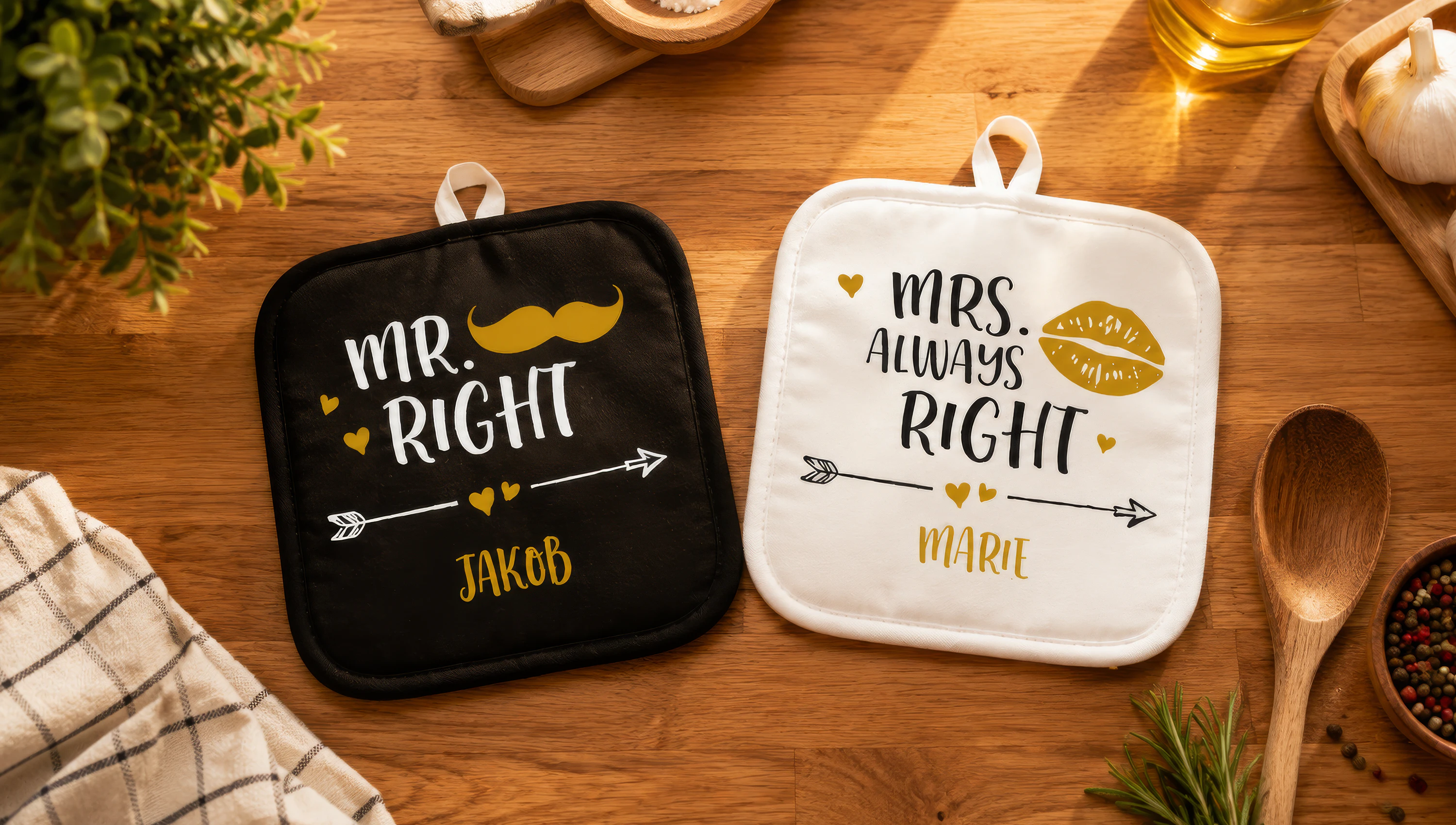 Geschenke mit Namen bedrucken oder gravieren lassen