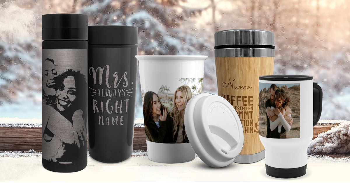 Thermobecher personalisiert bedrucken oder mit Gravur | PrintPlanet