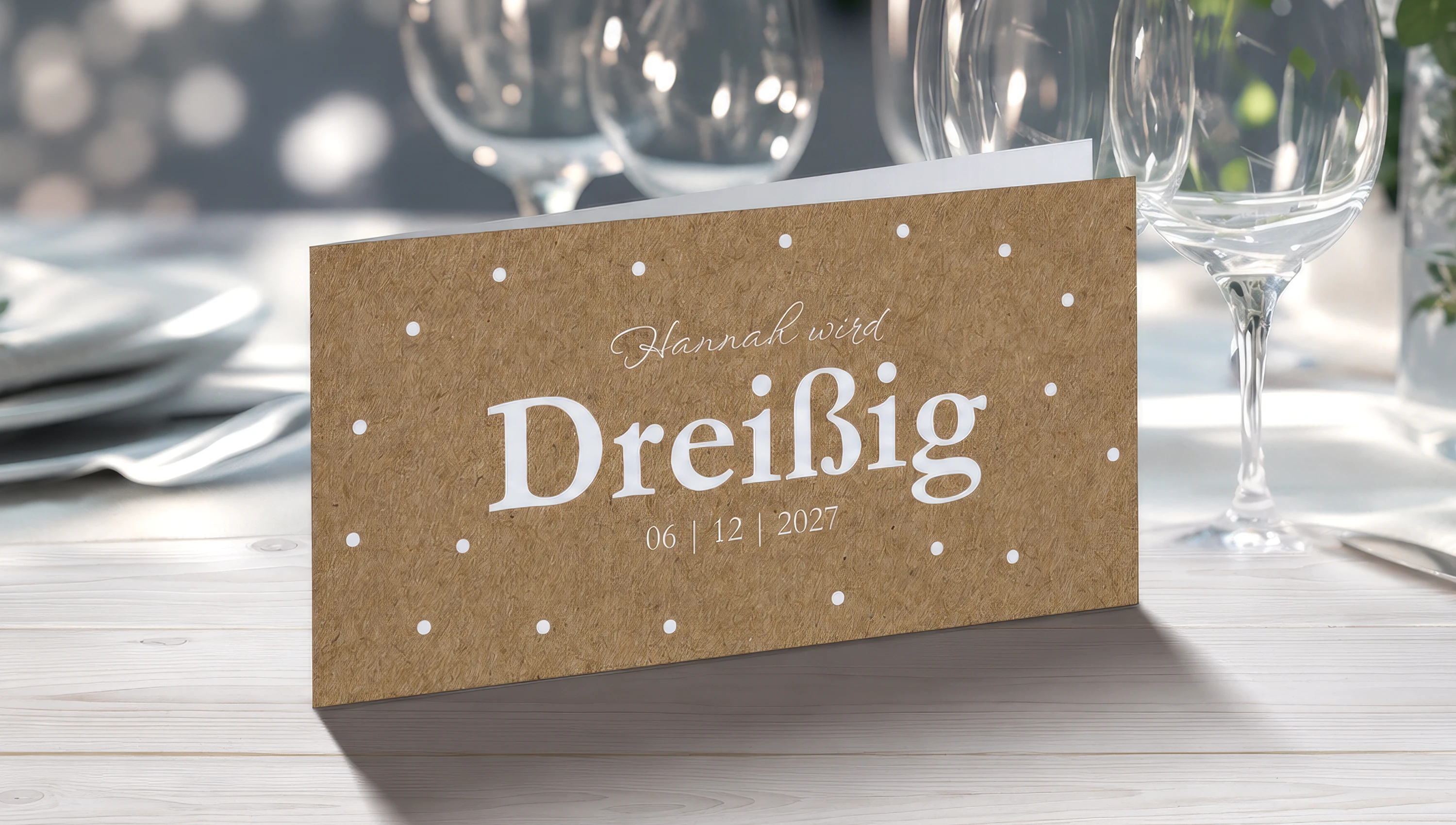 Hochwertig gedruckt, schön gefaltet, bereit zum Verschenken
