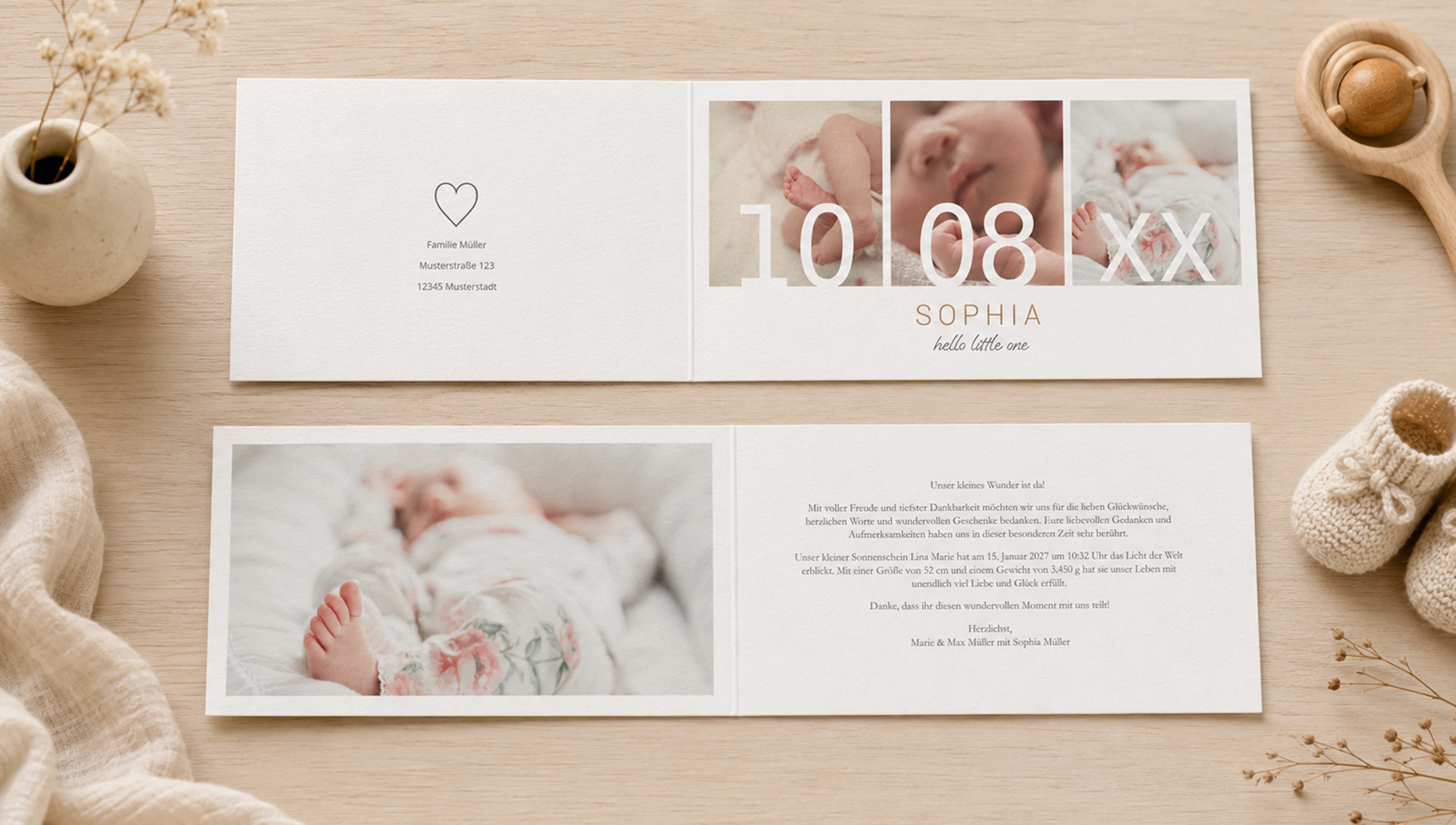 Babykarten drucken: Babykarten online gestalten und bestellen