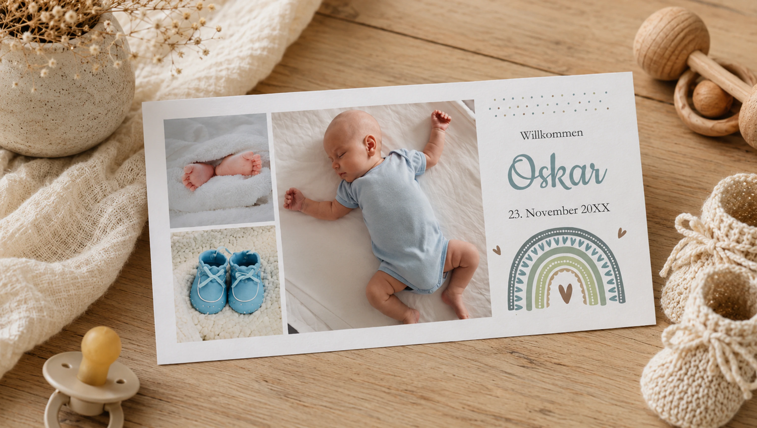Individuelle Babykarten erstellen: Wie schreibt man eine Karte zur Geburt?