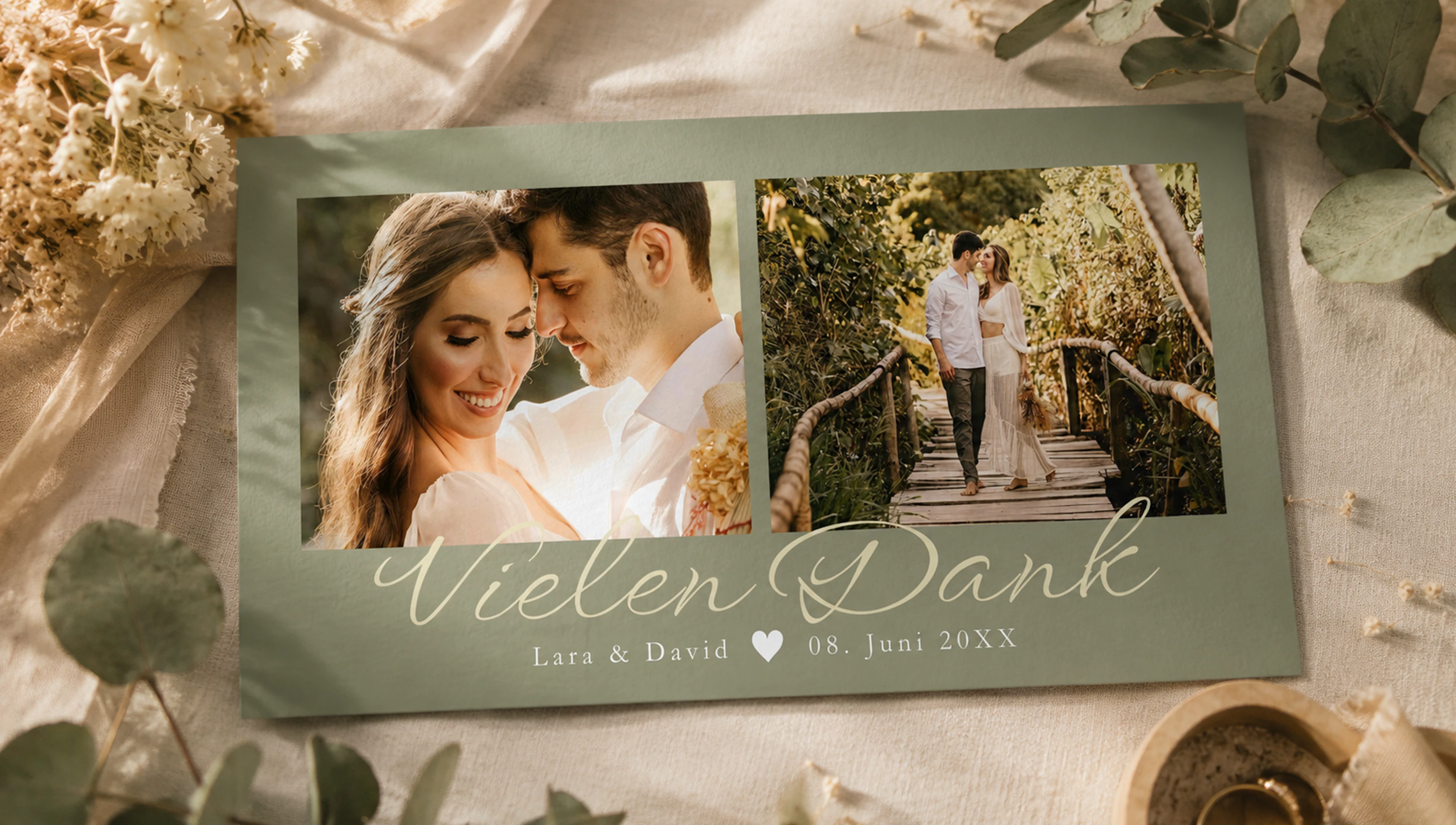 Von Save-the-Date bis Danksagung: Karten für eure ganze Hochzeit