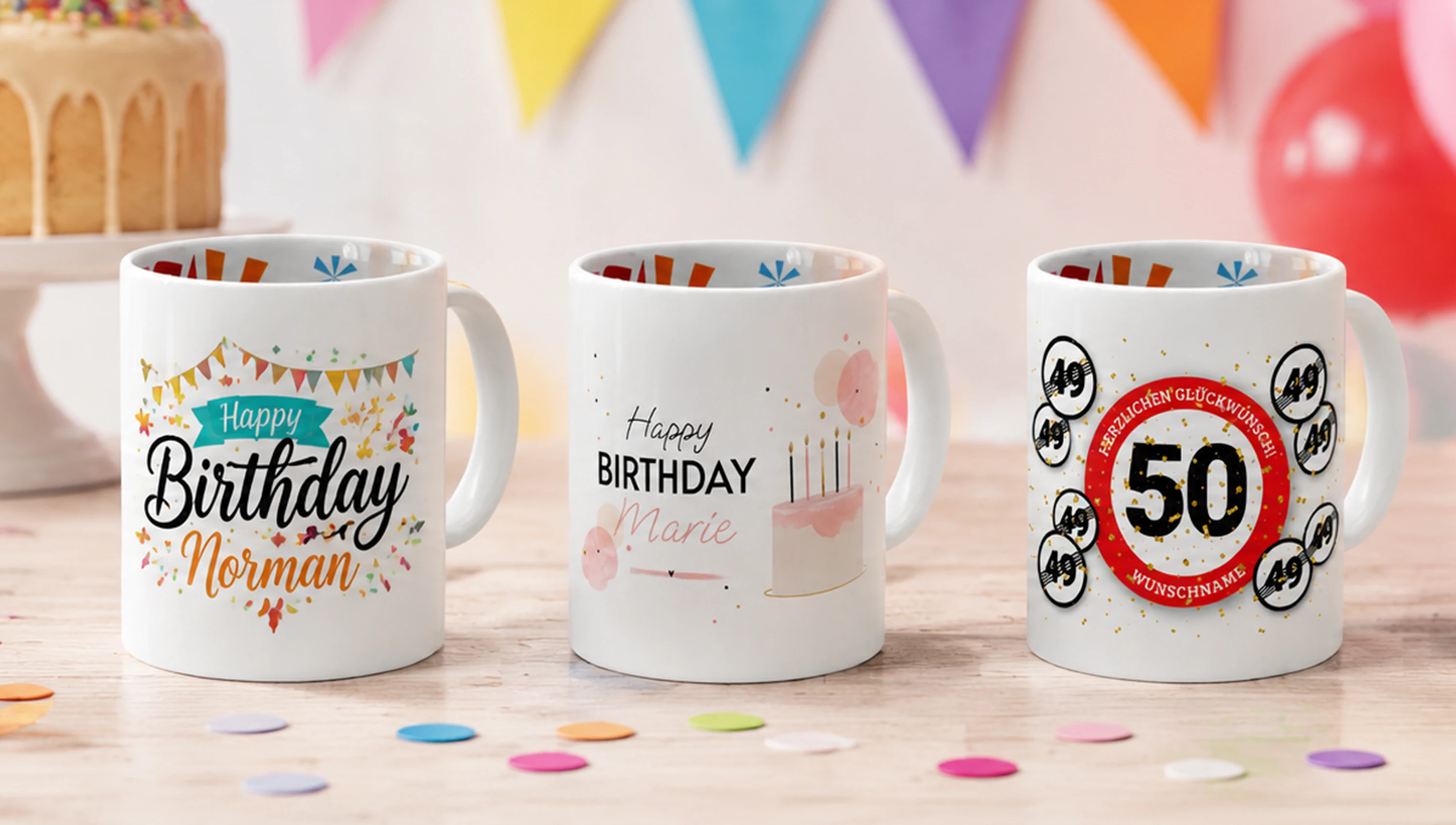 Tasse zum Geburtstag verschenken