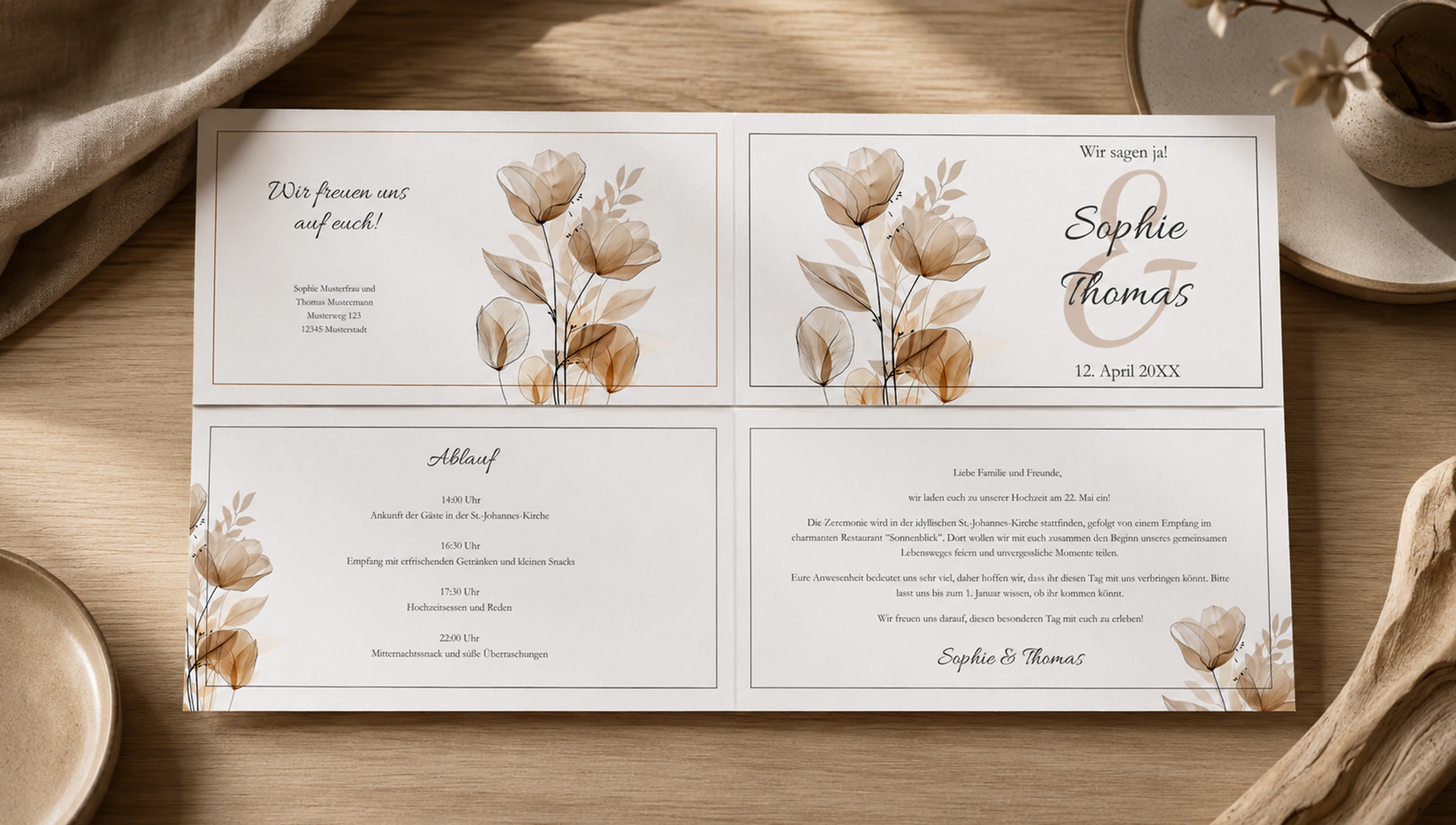 Individuelle Einladungen online gestalten