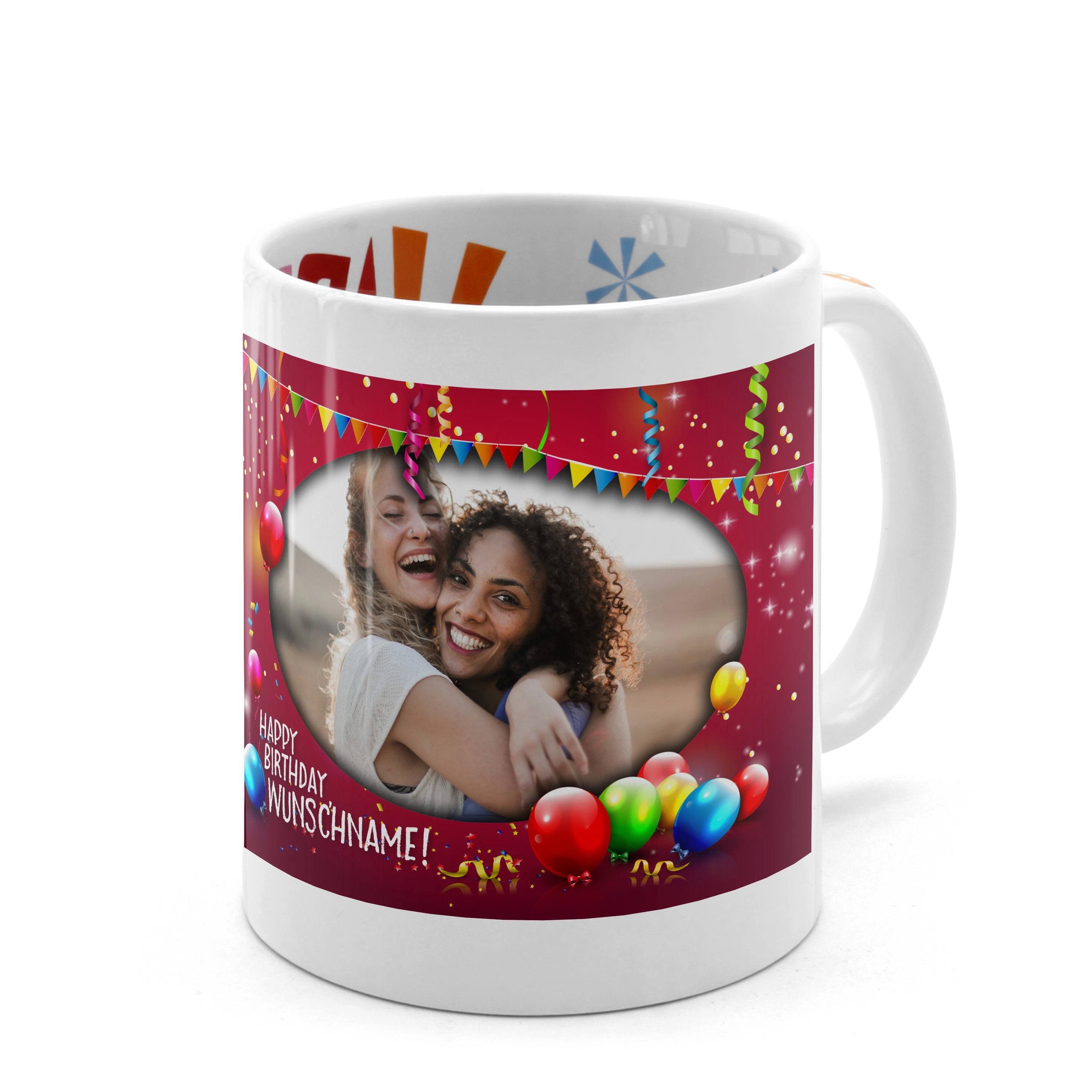 Geburtstagstasse mit Foto