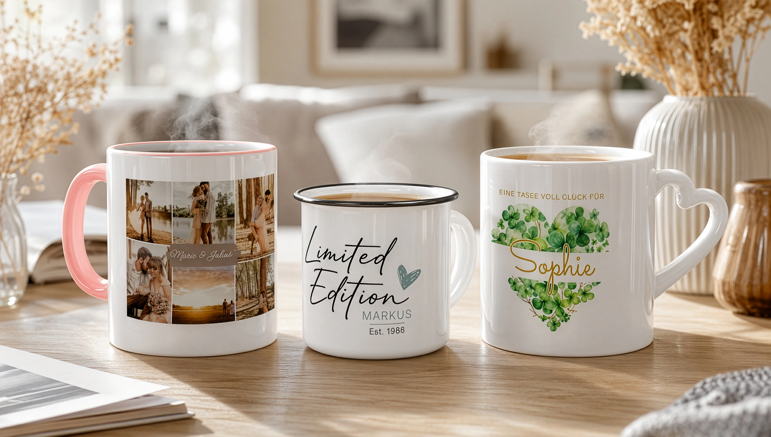 Trinkgefäße bedrucken & gravieren – die individuelle Geschenkidee
