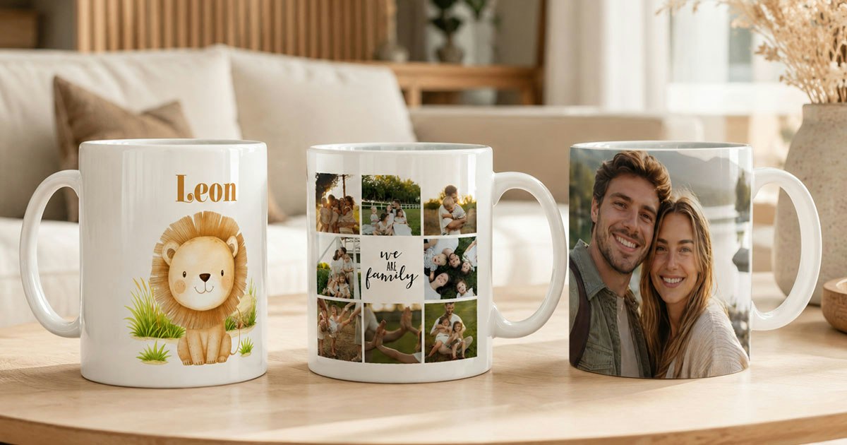 Becher bedrucken: Kaffeebecher mit Foto & Namen