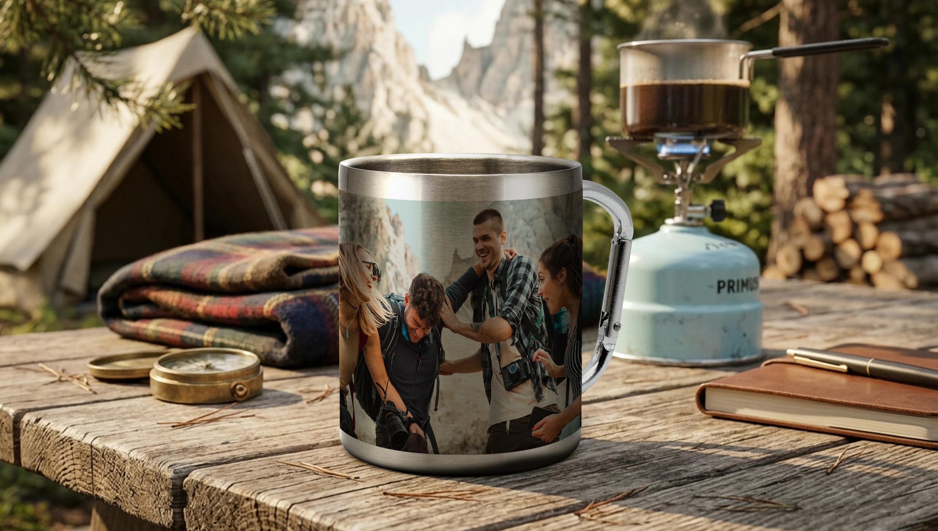 Praktische Camping Geschenke für Kaffee, Tee und Pausen unterwegs