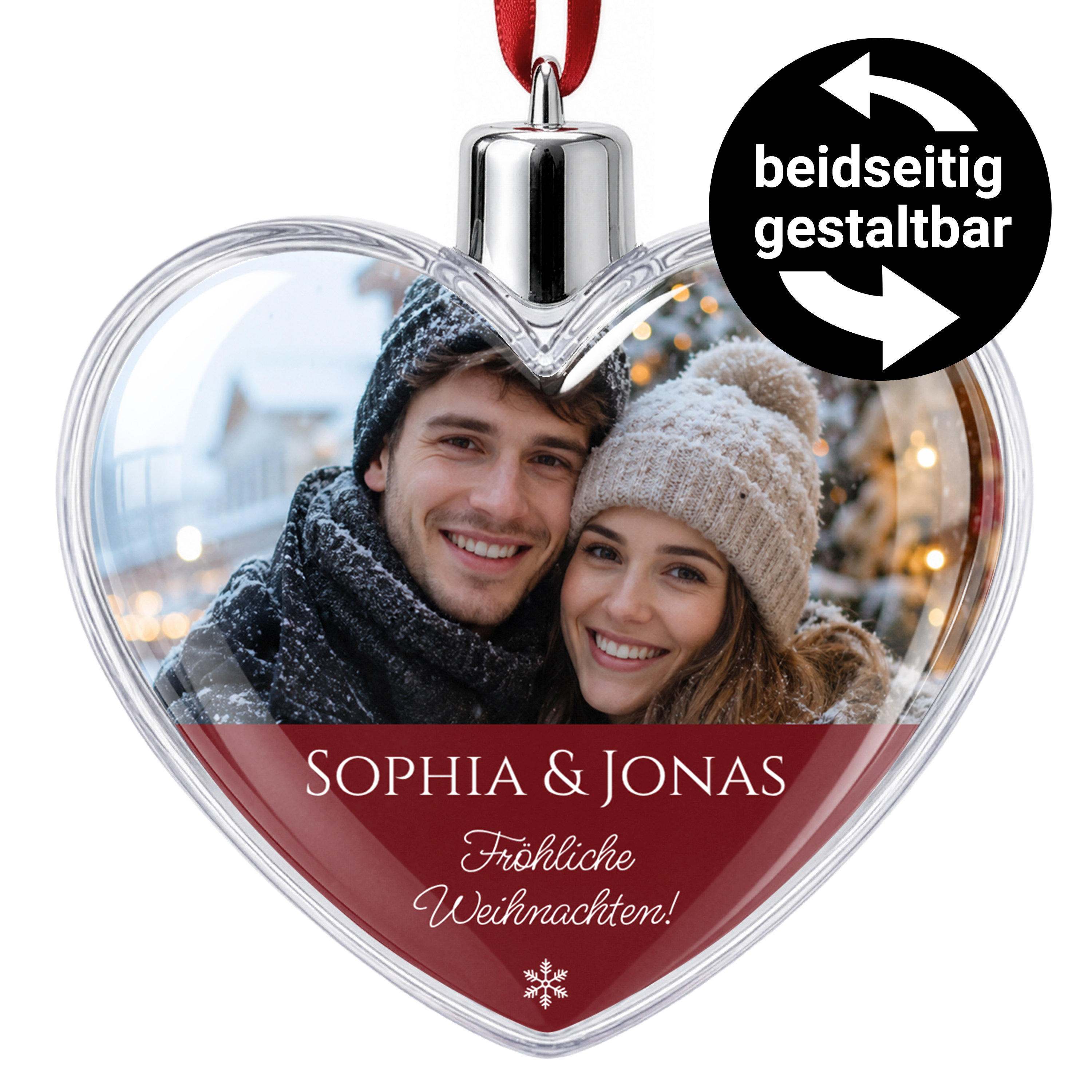 Herz-Weihnachtskugel