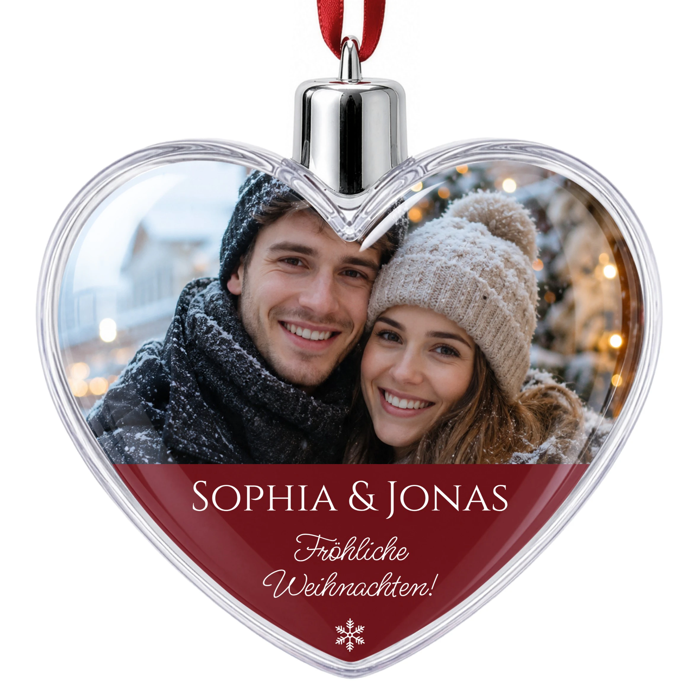 Herz-Weihnachtskugel